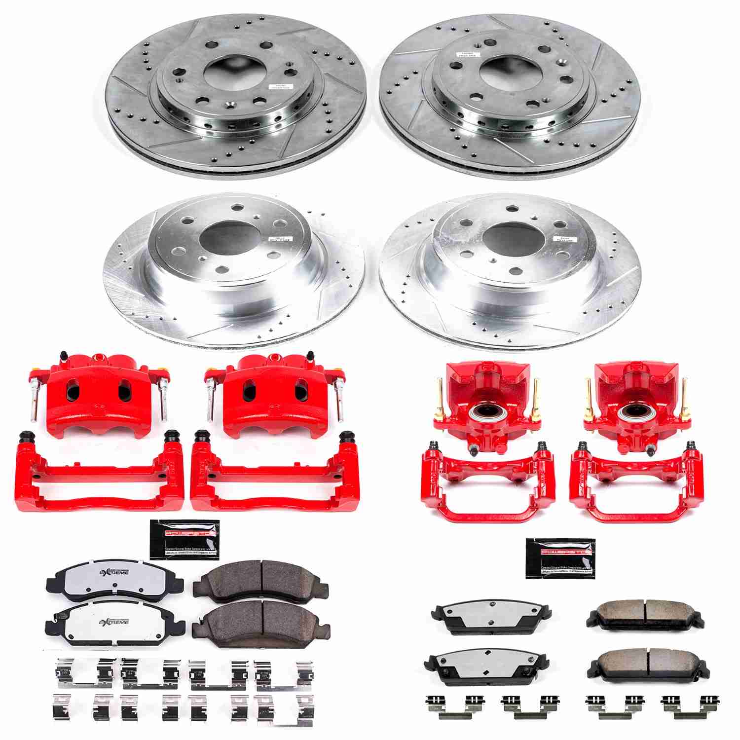 Power Stop 08-14 Chevrolet Tahoe Front and Rear Z36 Truck & Tow Kit w/Cals