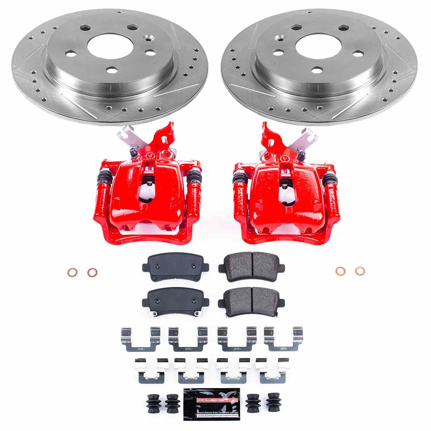 Power Stop 12-16 Buick LaCrosse Rear Z23 Evolution Sport Brake Kit w/Calipers
