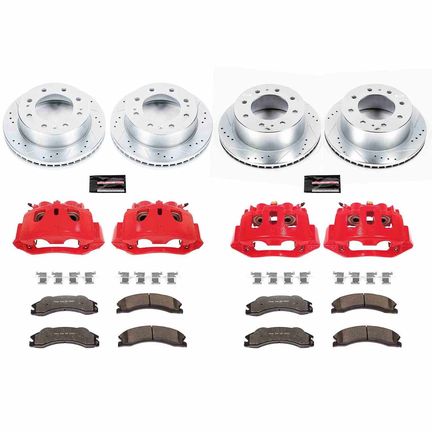 Power Stop 2011 Chevrolet Silverado 2500 HD Front & Rear Z36 Truck & Tow Kit w/Calipers