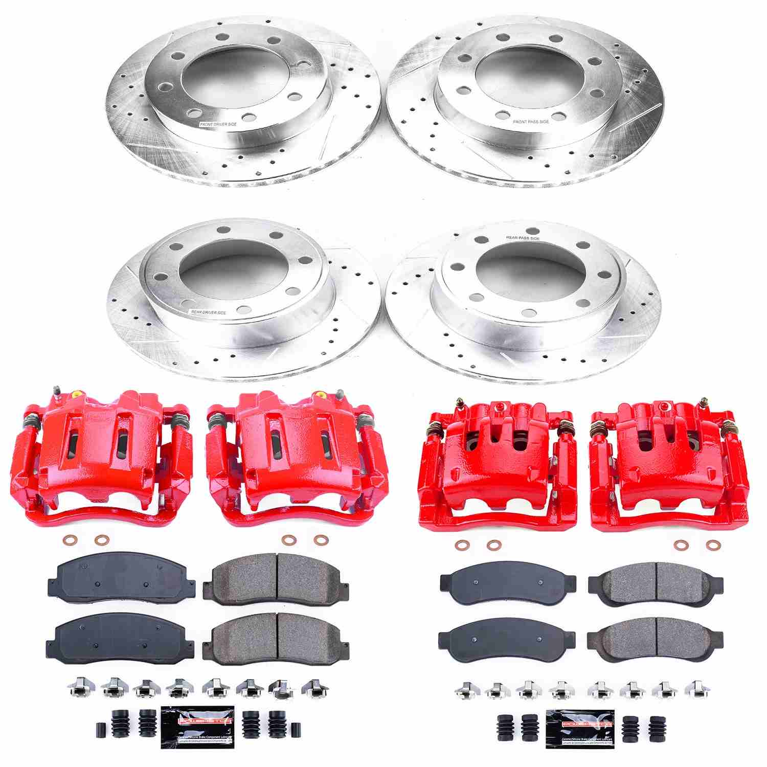 Power Stop 2010 Ford F-350 Super Duty Front & Rear Z23 Evolution Kit w/Cals
