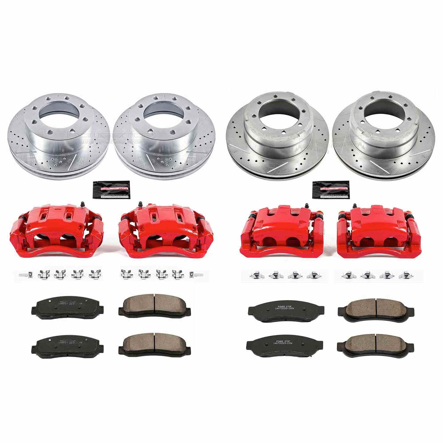 Power Stop 10-11 Ford F-350 Super Duty Front & Rear Z23 Evolution Kit w/Calipers