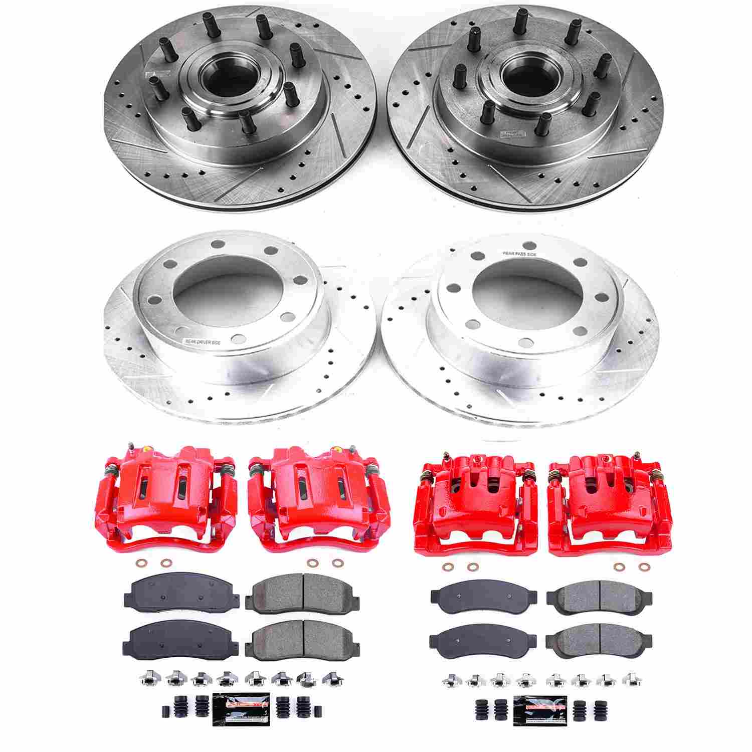 Power Stop 2010 Ford F-350 Super Duty Front & Rear Z23 Evolution Kit w/Cals