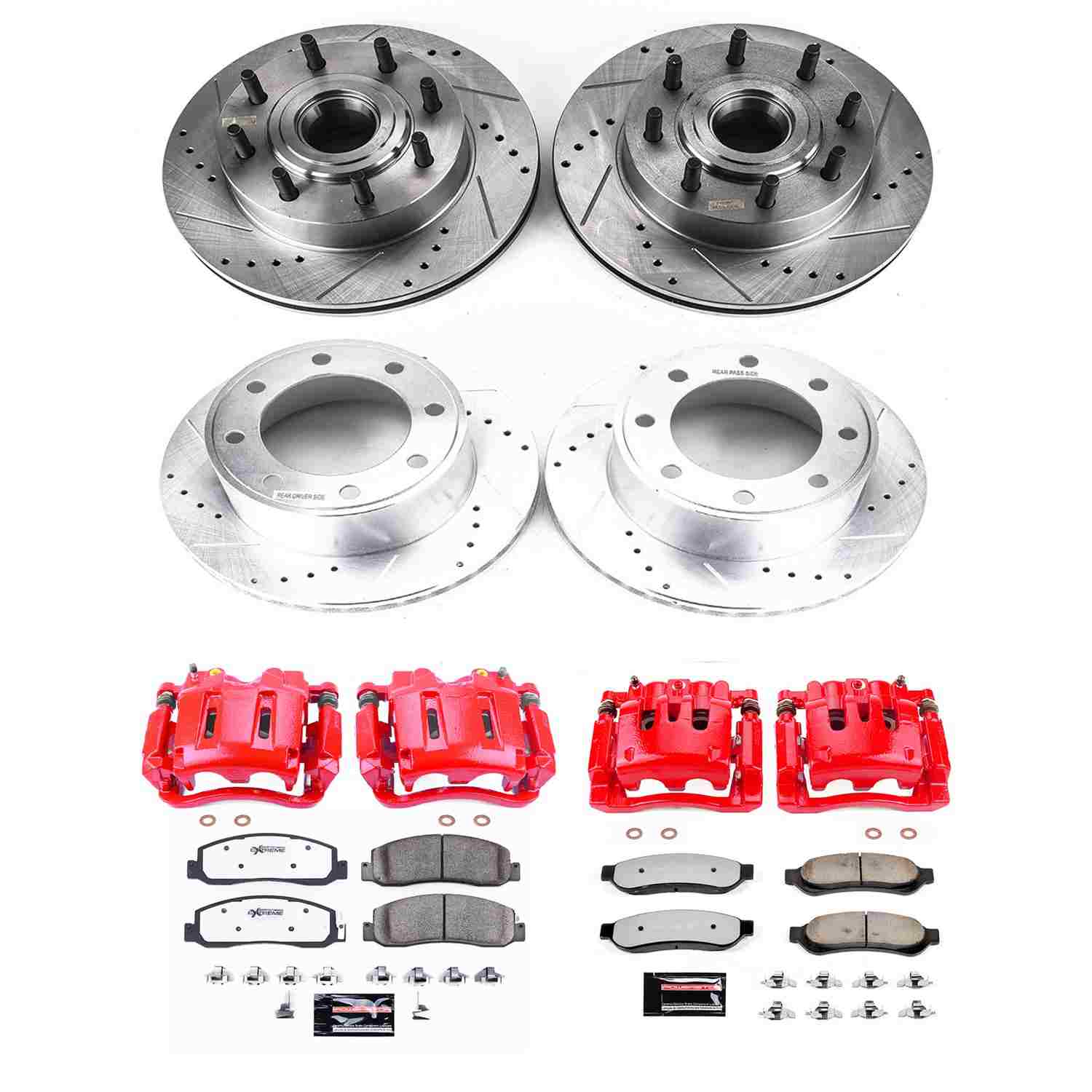 Power Stop 09-10 Ford F-250 Super Duty Front & Rear Z36 Truck & Tow Kit w/Calipers