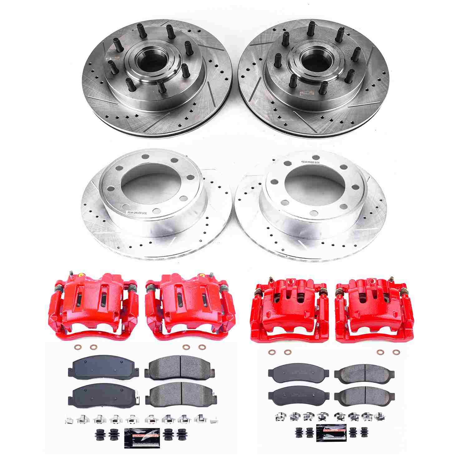 Power Stop 09-10 Ford F-250 Super Duty Front & Rear Z23 Evolution Kit w/Calipers