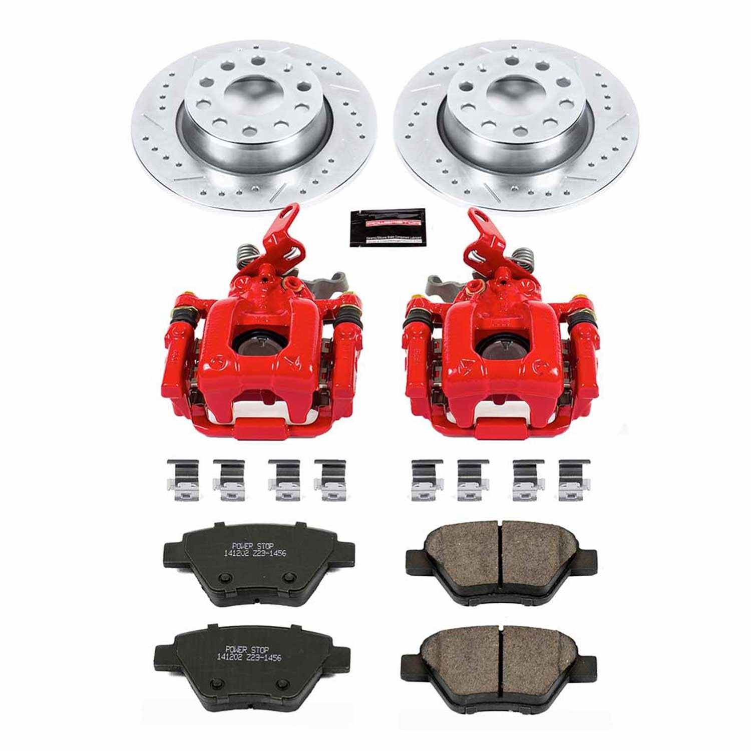 Power Stop 10-12 Audi A3 Rear Z23 Evolution Sport Brake Kit w/Calipers