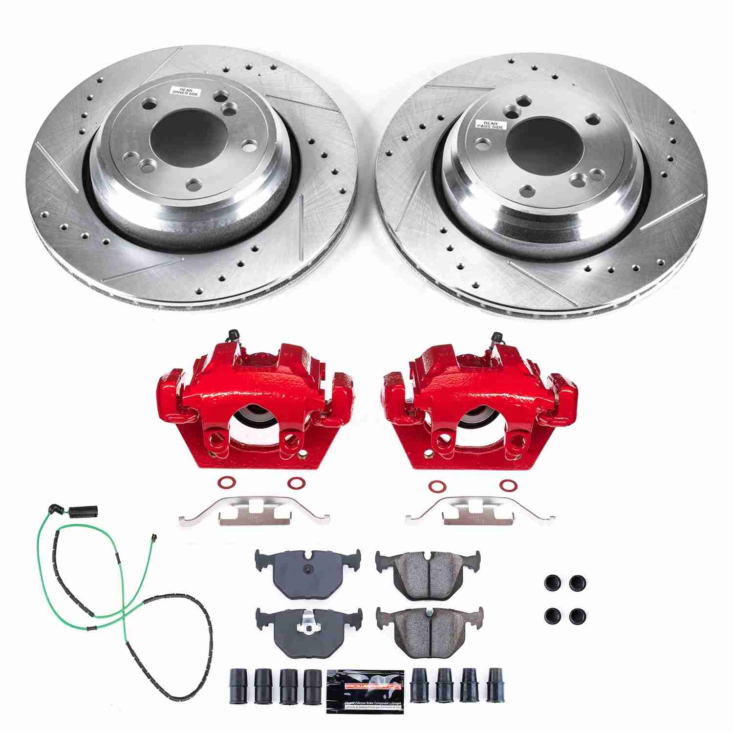 Power Stop 01-06 BMW M3 Rear Z23 Evolution Sport Brake Kit w/Calipers