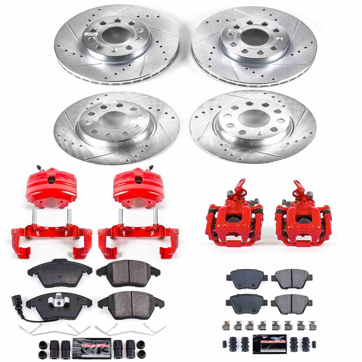Power Stop 2012 Volkswagen Beetle Front & Rear Z23 Evolution Sport Brake Kit w/Calipers