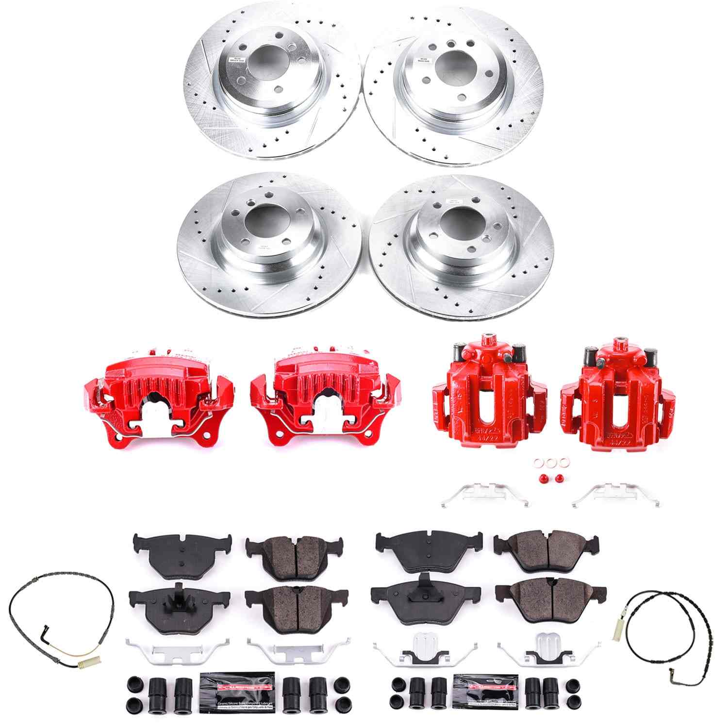 Power Stop 2006 BMW 330xi Front & Rear Z23 Evolution Sport Brake Kit w/Calipers