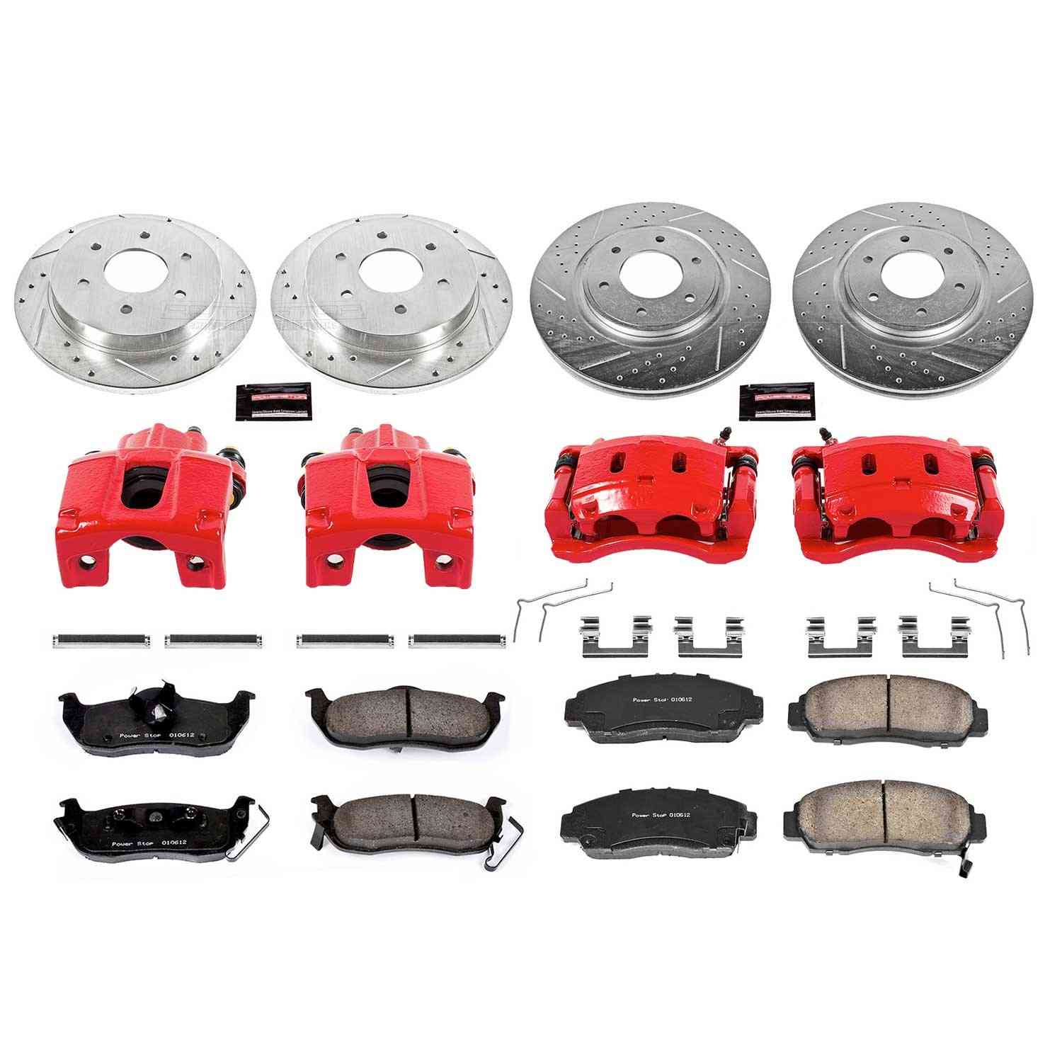 Power Stop 12-15 Nissan Armada Front & Rear Z23 Evolution Sport Brake Kit w/Calipers