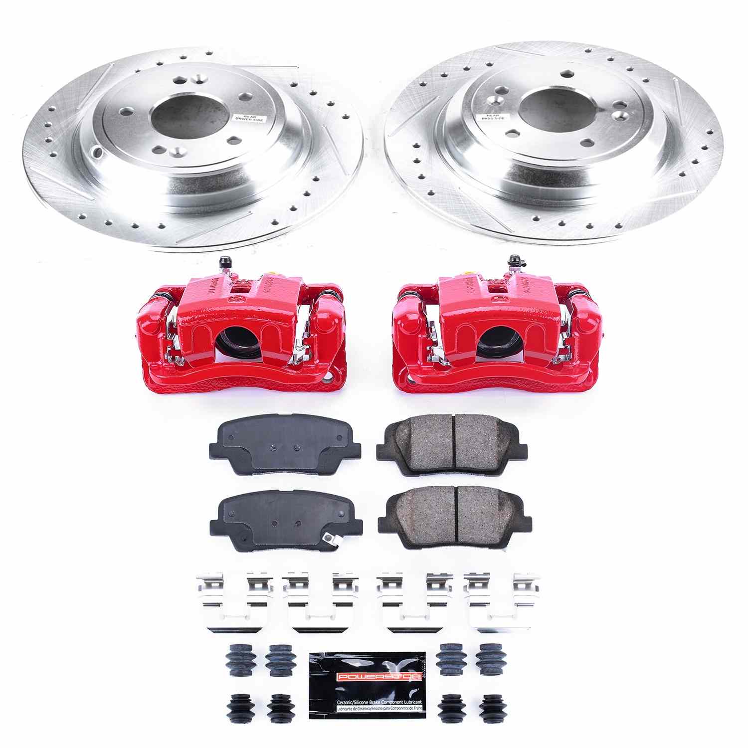 Power Stop 2009 Hyundai Genesis Rear Z23 Evolution Sport Brake Kit w/Calipers
