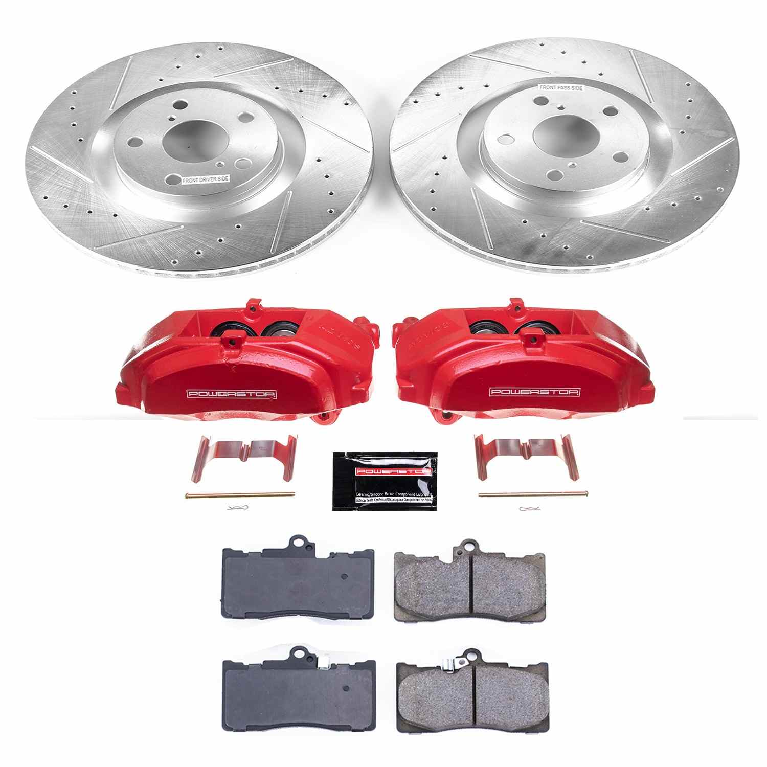 Power Stop 09-11 Lexus GS350 Front Z23 Evolution Sport Brake Kit w/Calipers