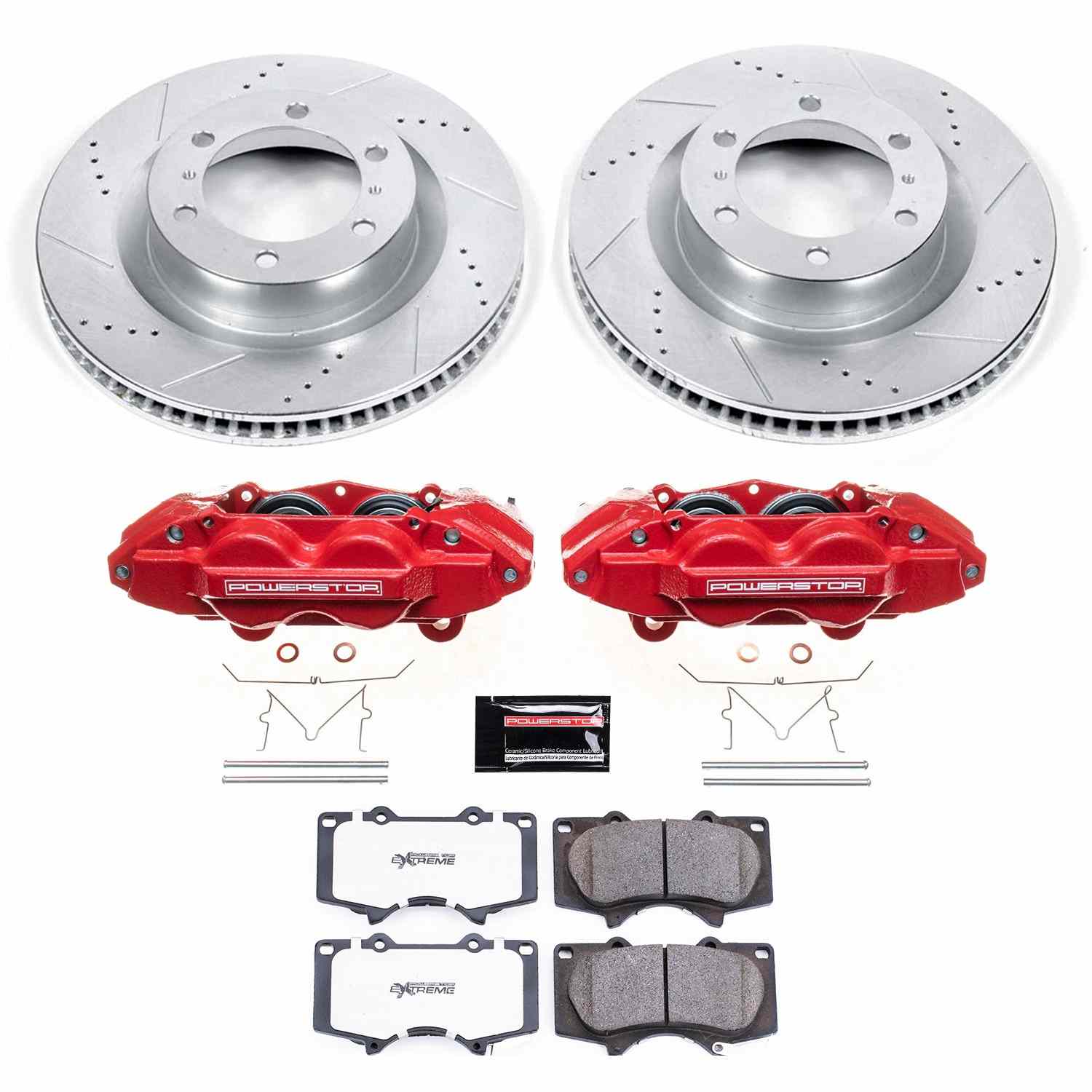 Power Stop 10-15 Toyota 4Runner Front Z36 Truck & Tow Kit w/Cals