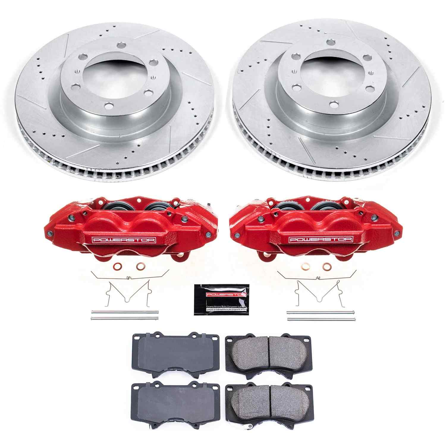 Power Stop 10-15 Lexus GX460 Front Z23 Evolution Sport Brake Kit w/Calipers