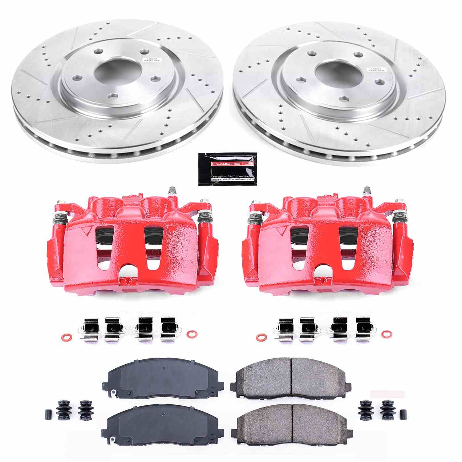 Power Stop 2017 Chrysler Pacifica Front Z23 Evolution Sport Brake Kit w/Calipers
