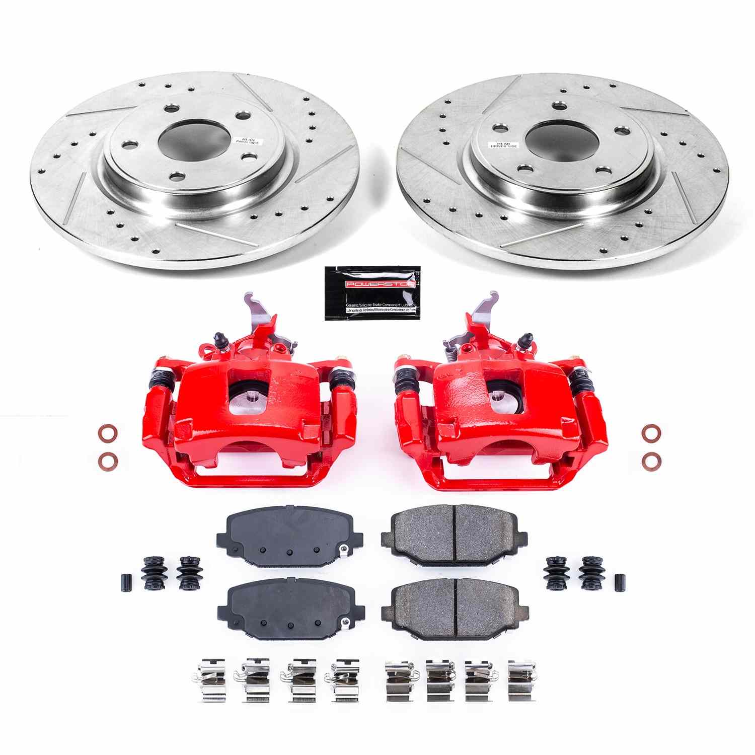 Power Stop 12-18 Dodge Journey Rear Z23 Evolution Sport Brake Kit w/Calipers