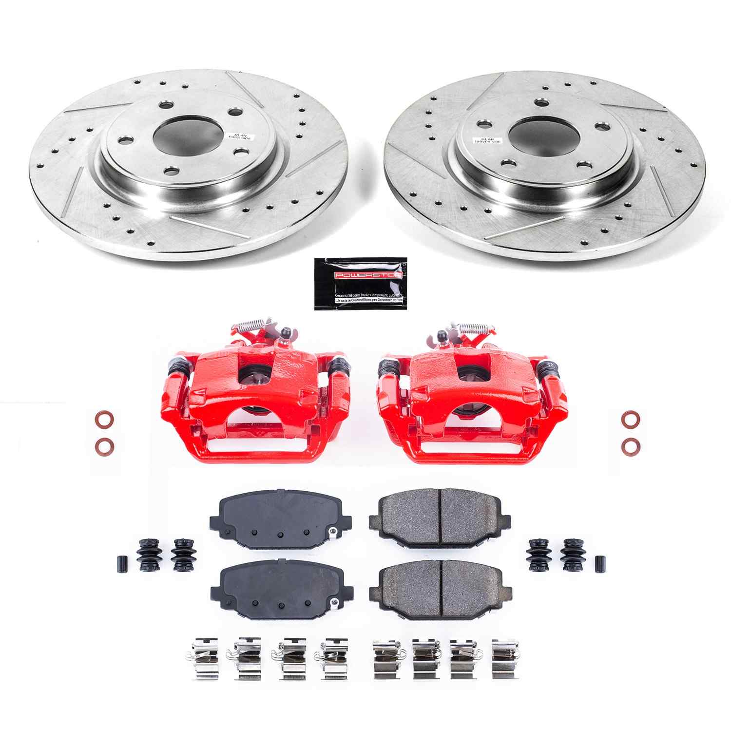 Power Stop 12-16 Chrysler Town & Country Rear Z23 Evolution Sport Brake Kit w/Calipers
