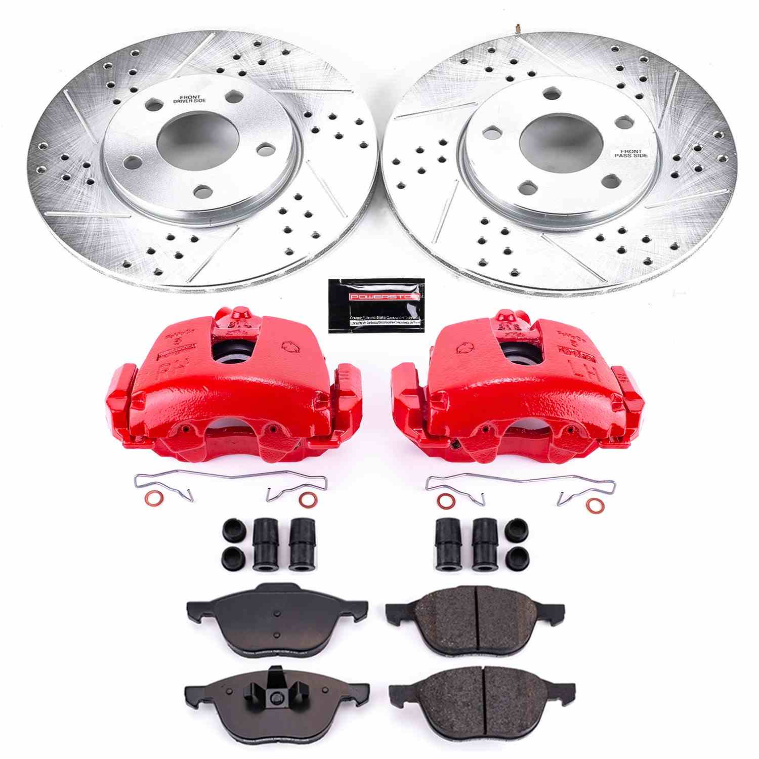 Power Stop 12-13 Volvo C30 Front Z23 Evolution Sport Brake Kit w/Calipers
