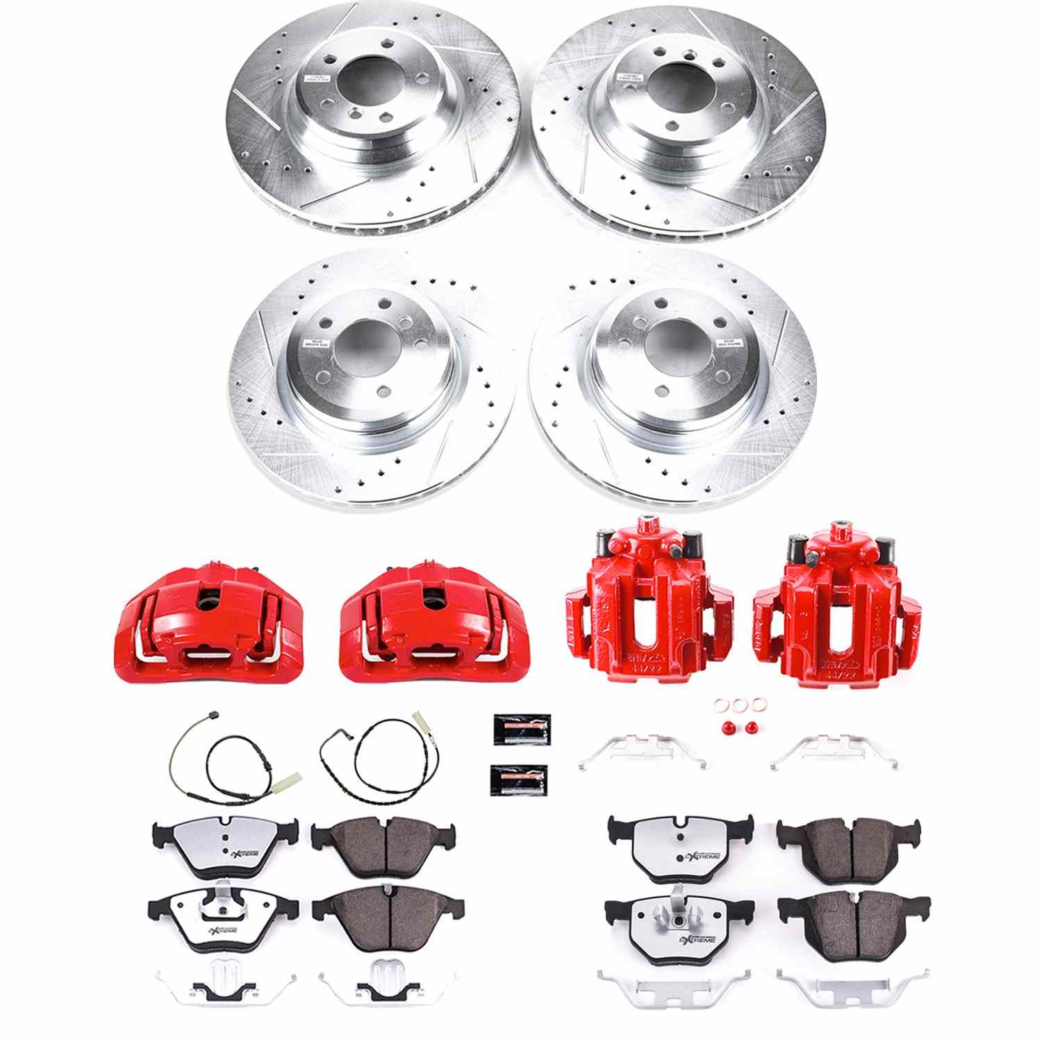 Power Stop 11-13 BMW 335is Front and Rear Z26 Street Kit w/Cals