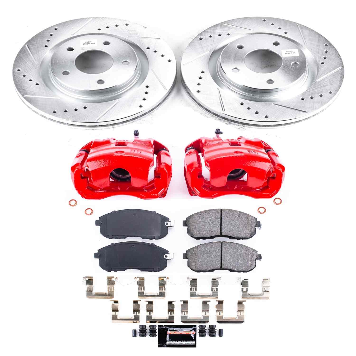 Power Stop 11-17 Nissan Juke Front Z23 Evolution Sport Brake Kit w/Calipers