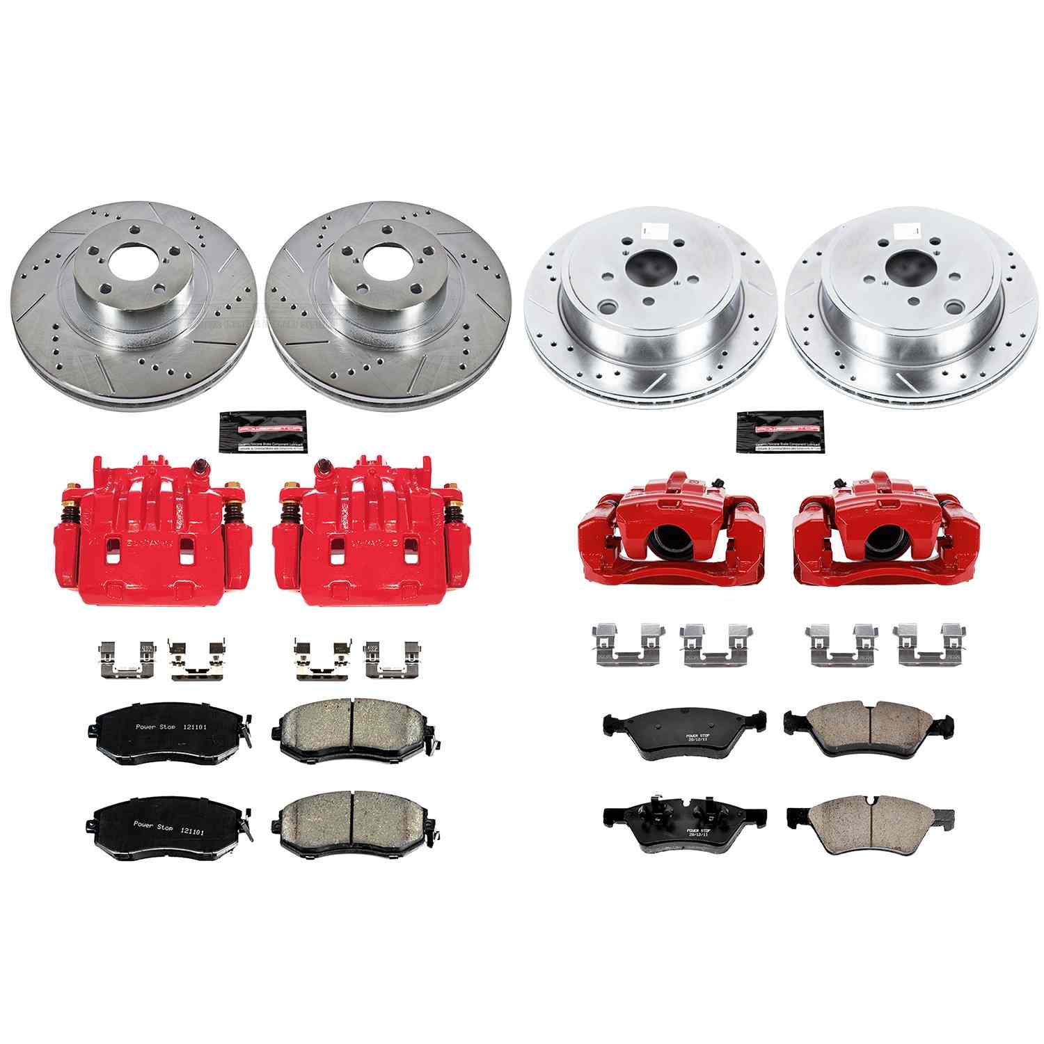Power Stop 13-16 Scion FR-S Front & Rear Z23 Evolution Sport Brake Kit w/Calipers