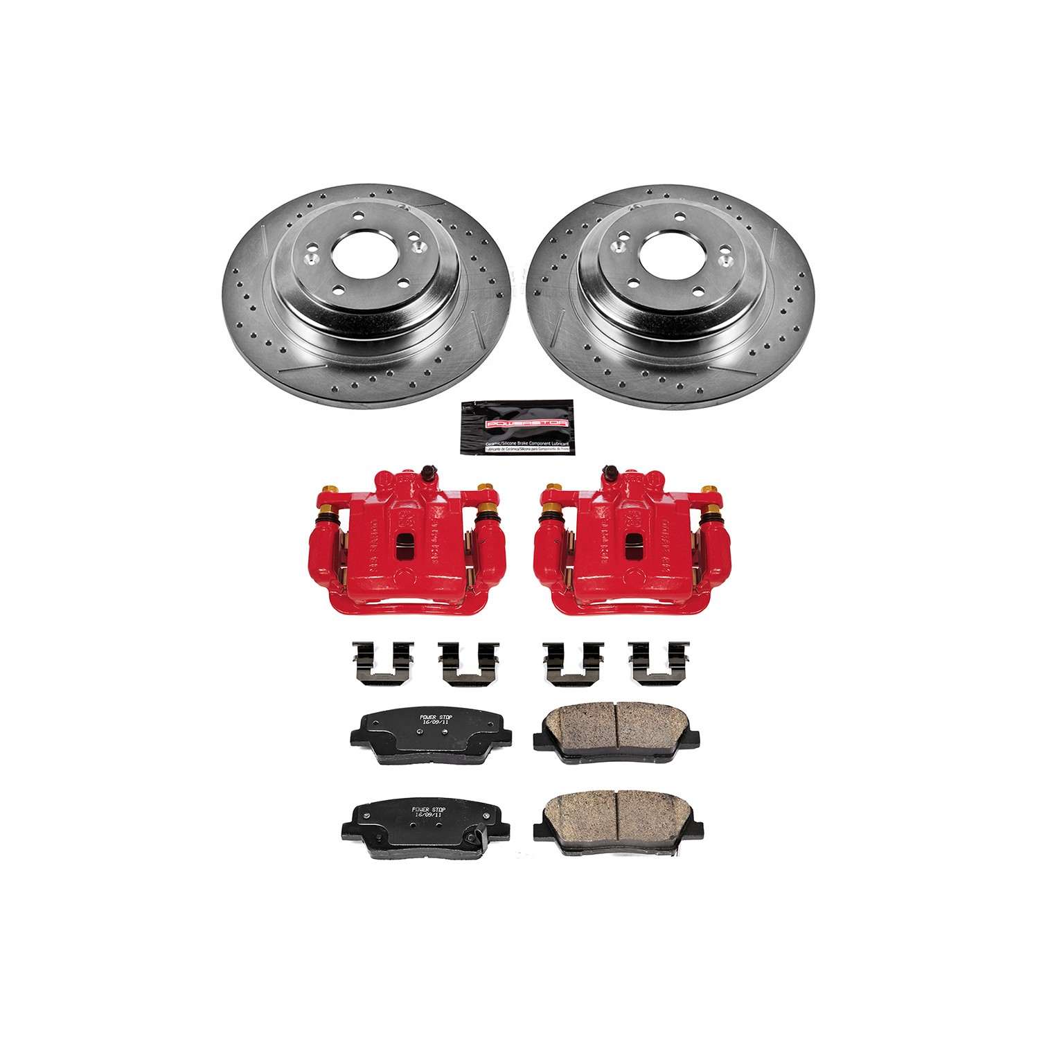 Power Stop 10-16 Hyundai Genesis Coupe Rear Z23 Evolution Sport Brake Kit w/Calipers