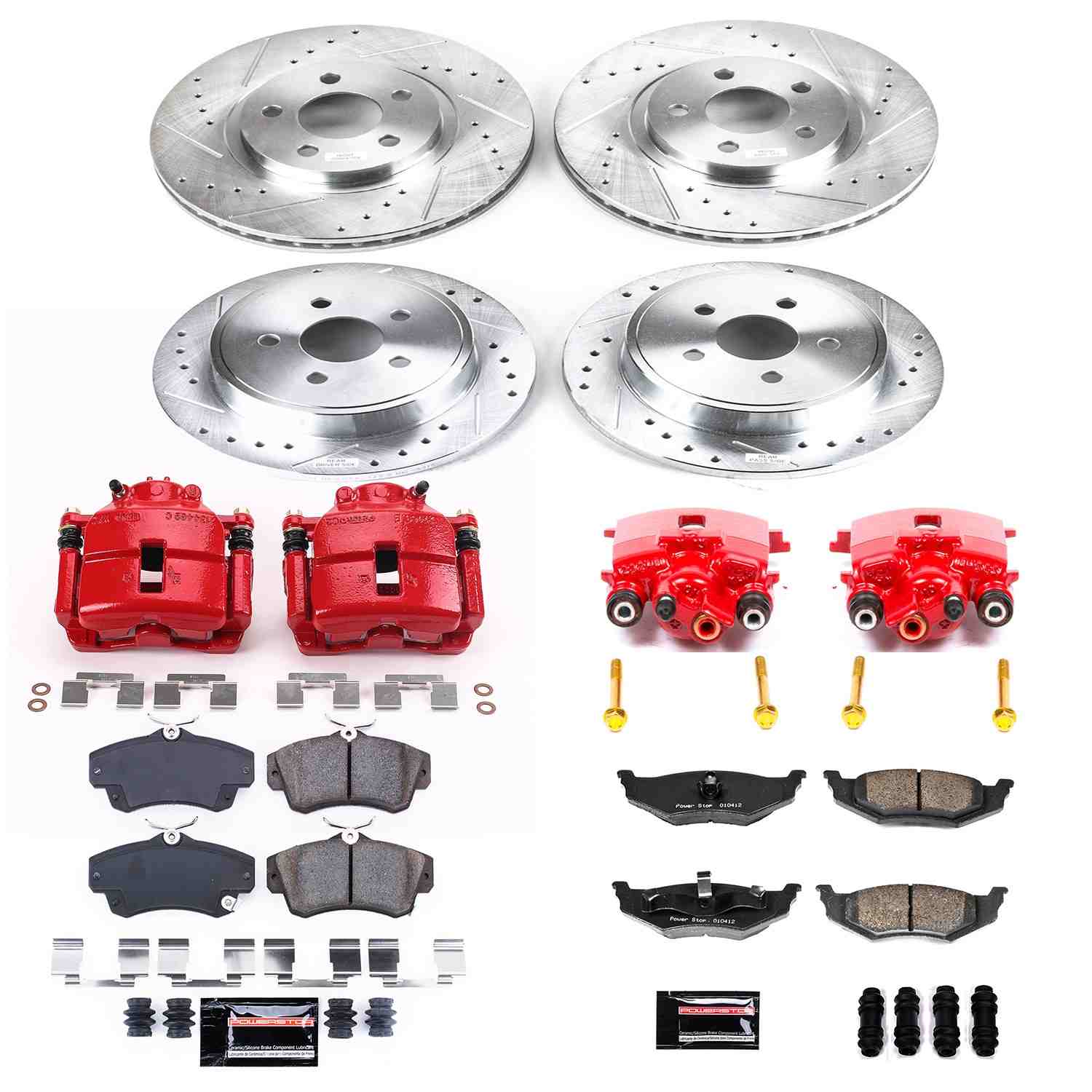Power Stop 2010 Chrysler PT Cruiser Front & Rear Z23 Evolution Sport Brake Kit w/Calipers