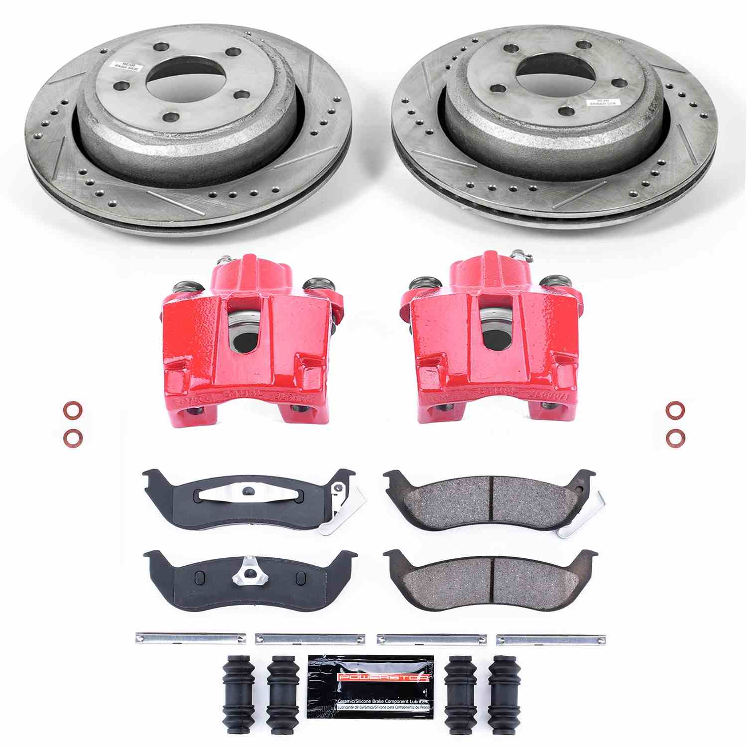 Power Stop 10-11 Ford Ranger Rear Z23 Evolution Sport Brake Kit w/Calipers