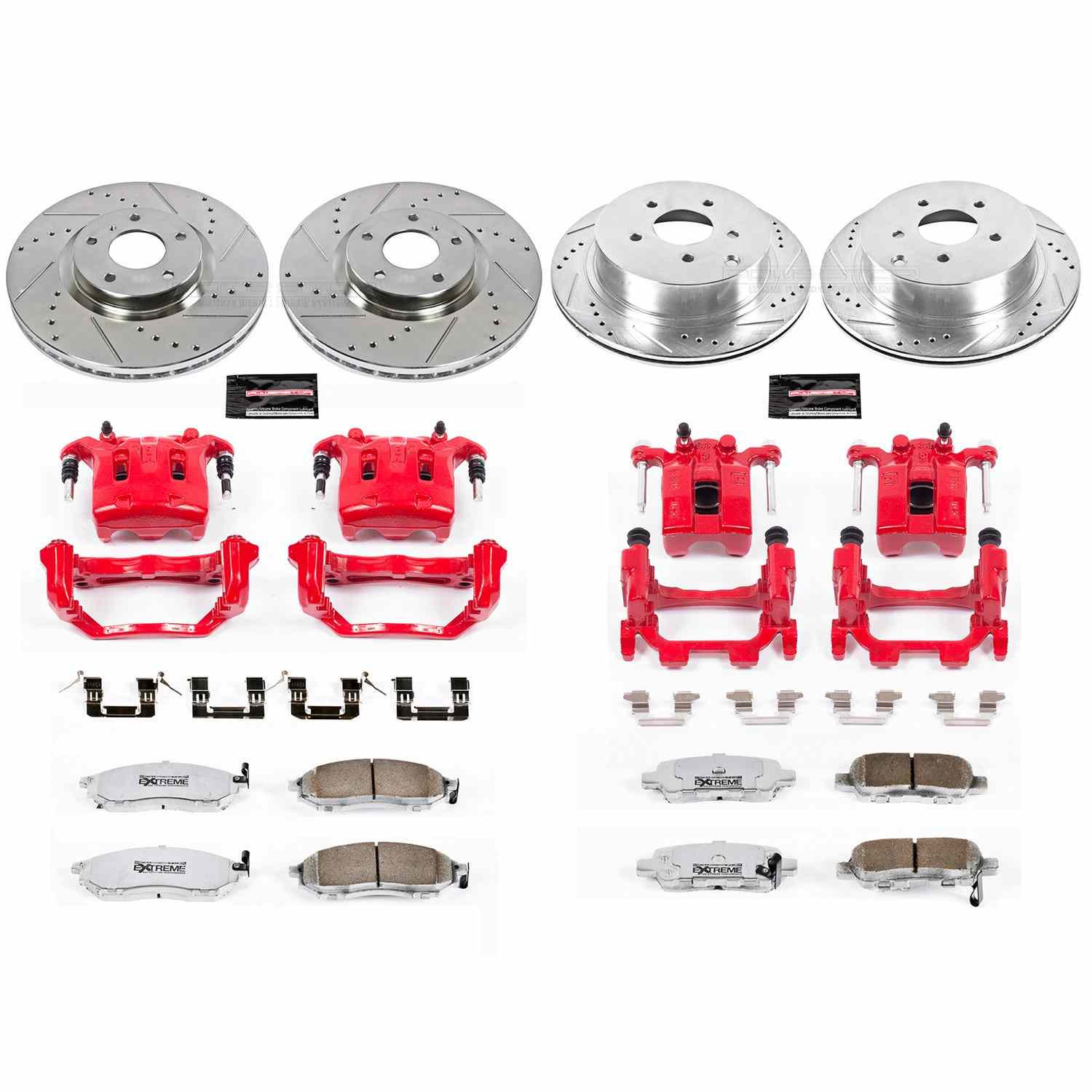 Power Stop 12-13 Infiniti M35h Front & Rear Z26 Street Kit w/Calipers