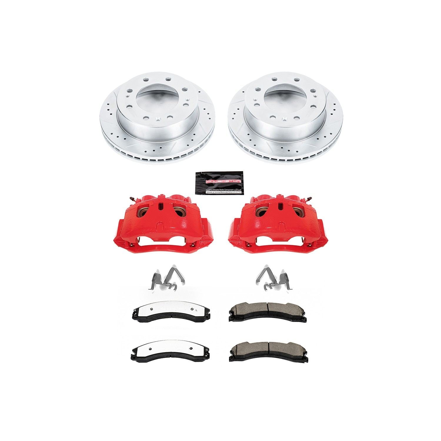Power Stop 12-19 Chevrolet Silverado 2500 HD Front Z36 Truck & Tow Kit w/Cals