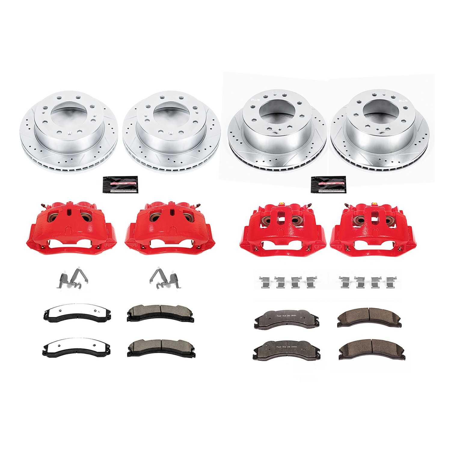 Power Stop 12-14 Chevrolet Silverado 2500 HD Front & Rear Z36 Truck & Tow Kit w/Calipers
