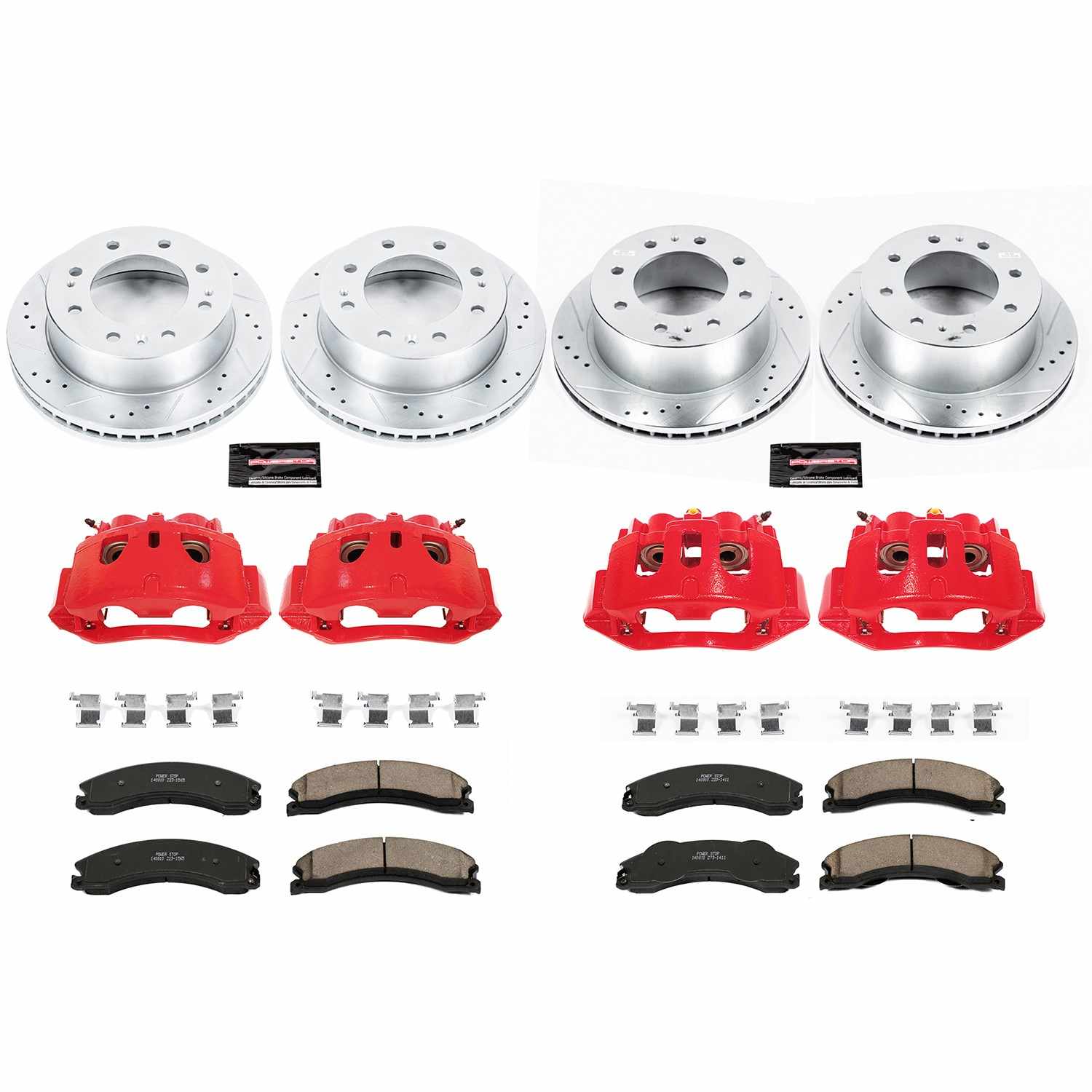 Power Stop 12-14 Chevrolet Silverado 2500 HD Front & Rear Z23 Evolution Kit w/Cals