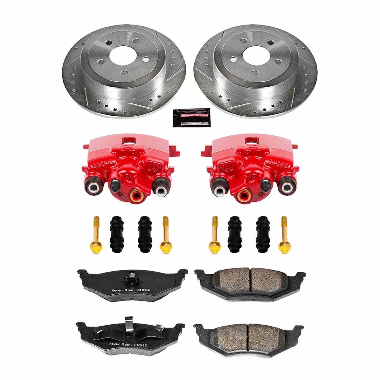 Power Stop 01-07 Chrysler PT Cruiser Rear Z23 Evolution Sport Brake Kit w/Calipers