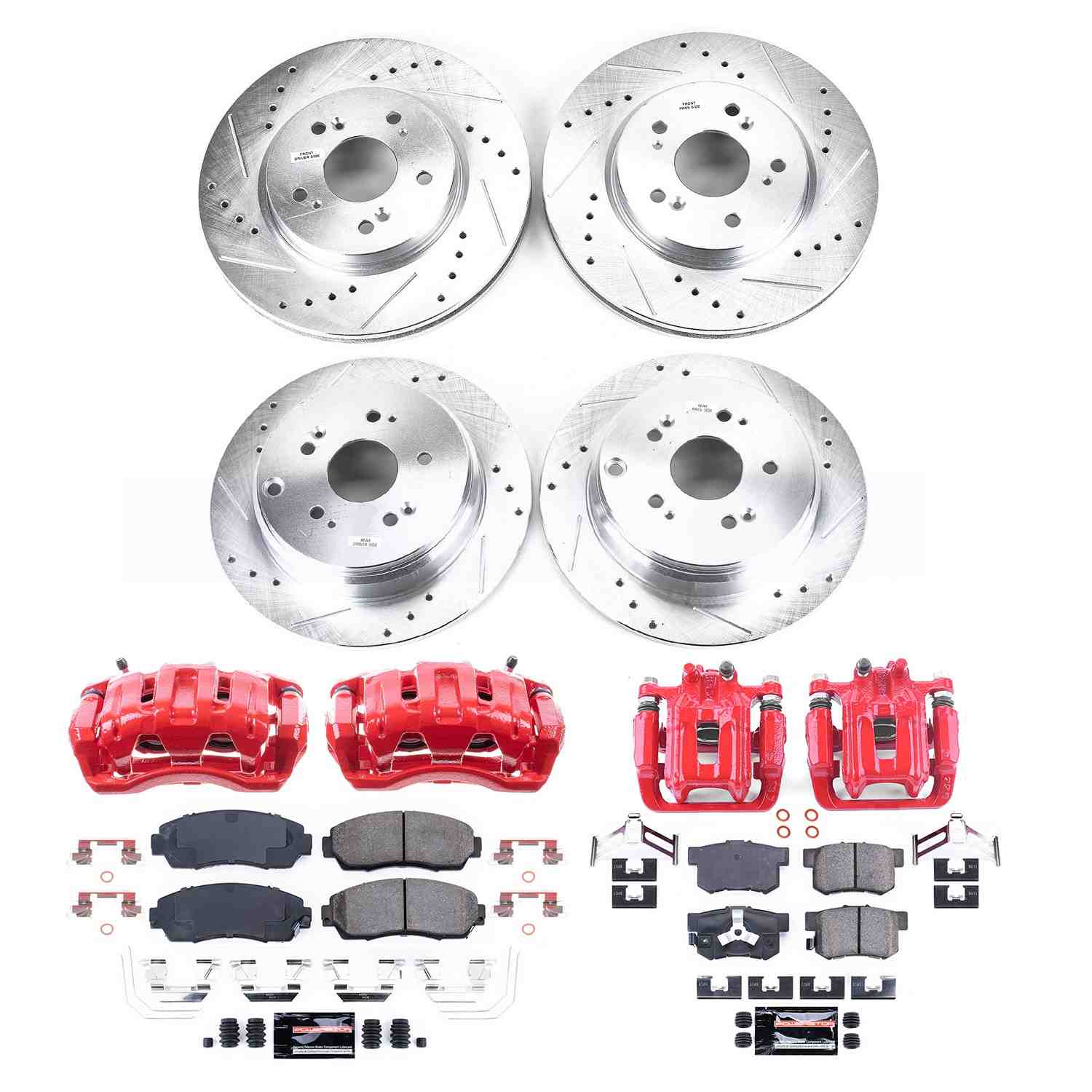 Power Stop 12-16 Honda CR-V Front & Rear Z23 Evolution Kit W/Cals