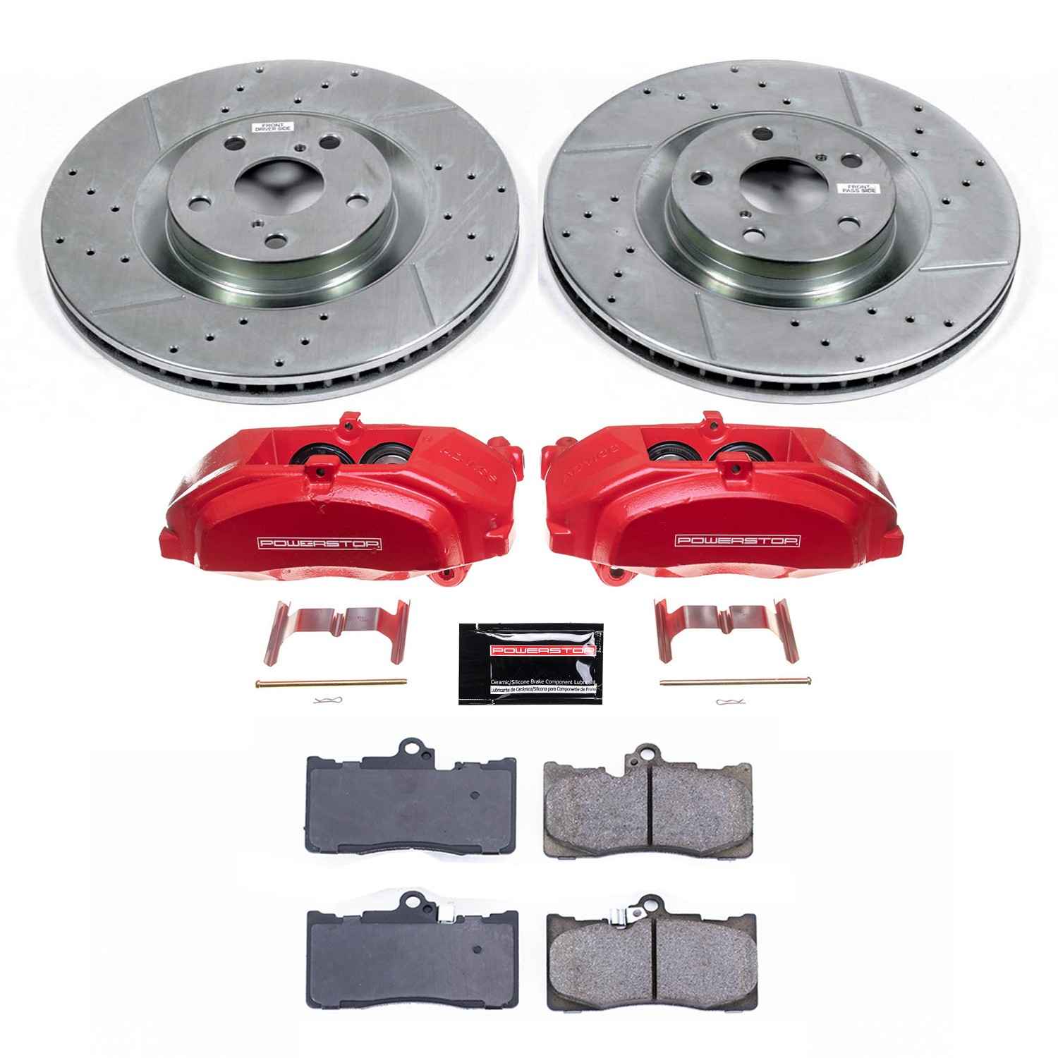 Power Stop 16-17 Lexus GS200t Front Z23 Evolution Sport Brake Kit w/Calipers