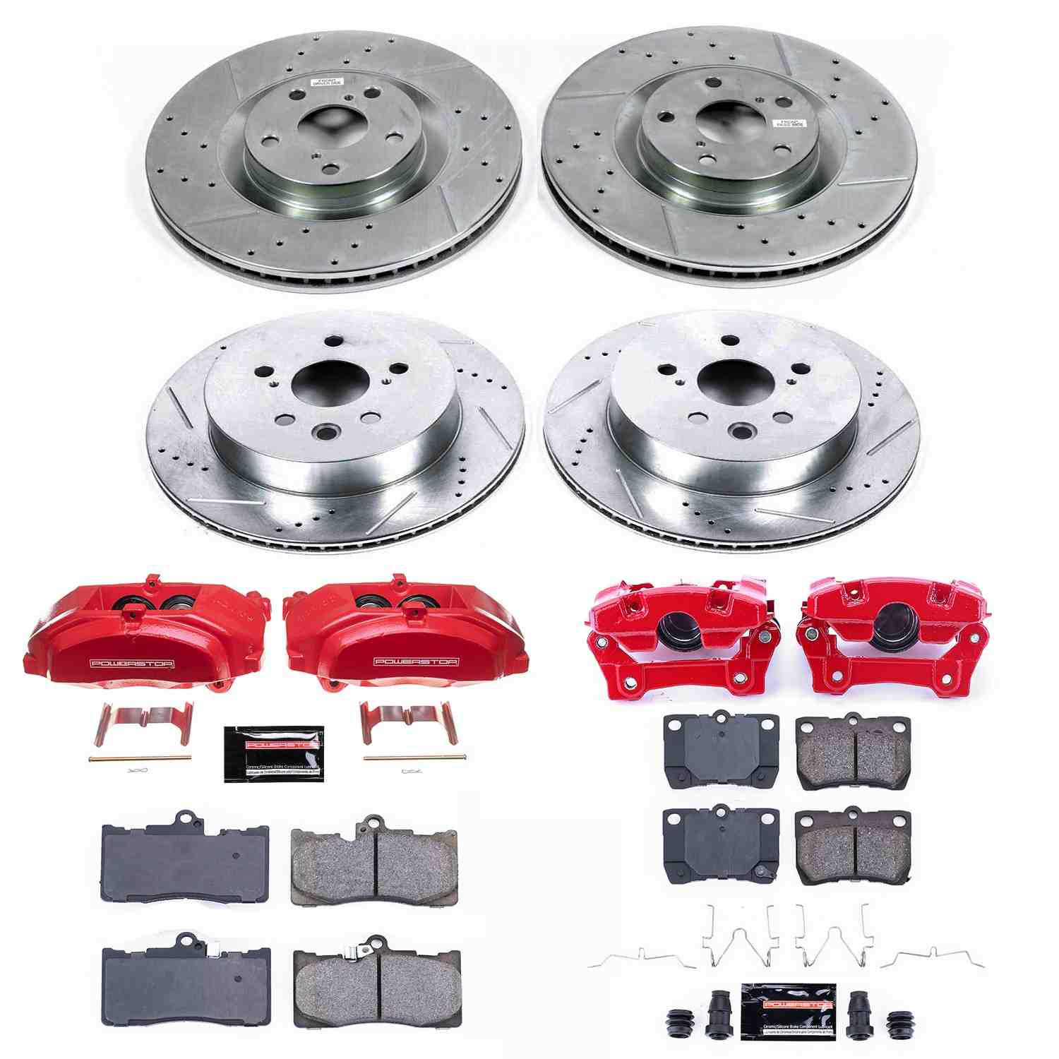 Power Stop 2011 Lexus GS350 Front & Rear Z23 Evolution Sport Brake Kit w/Calipers