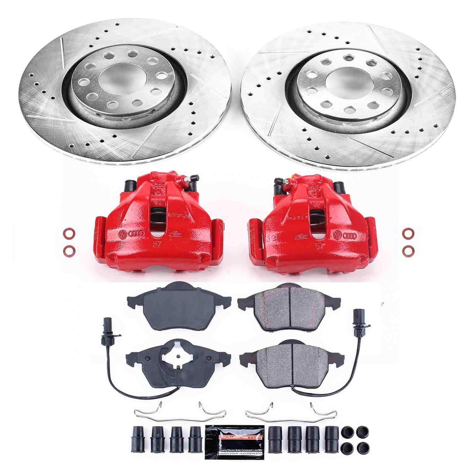 Power Stop 98-99 Audi A6 Front Z23 Evolution Sport Brake Kit w/Calipers