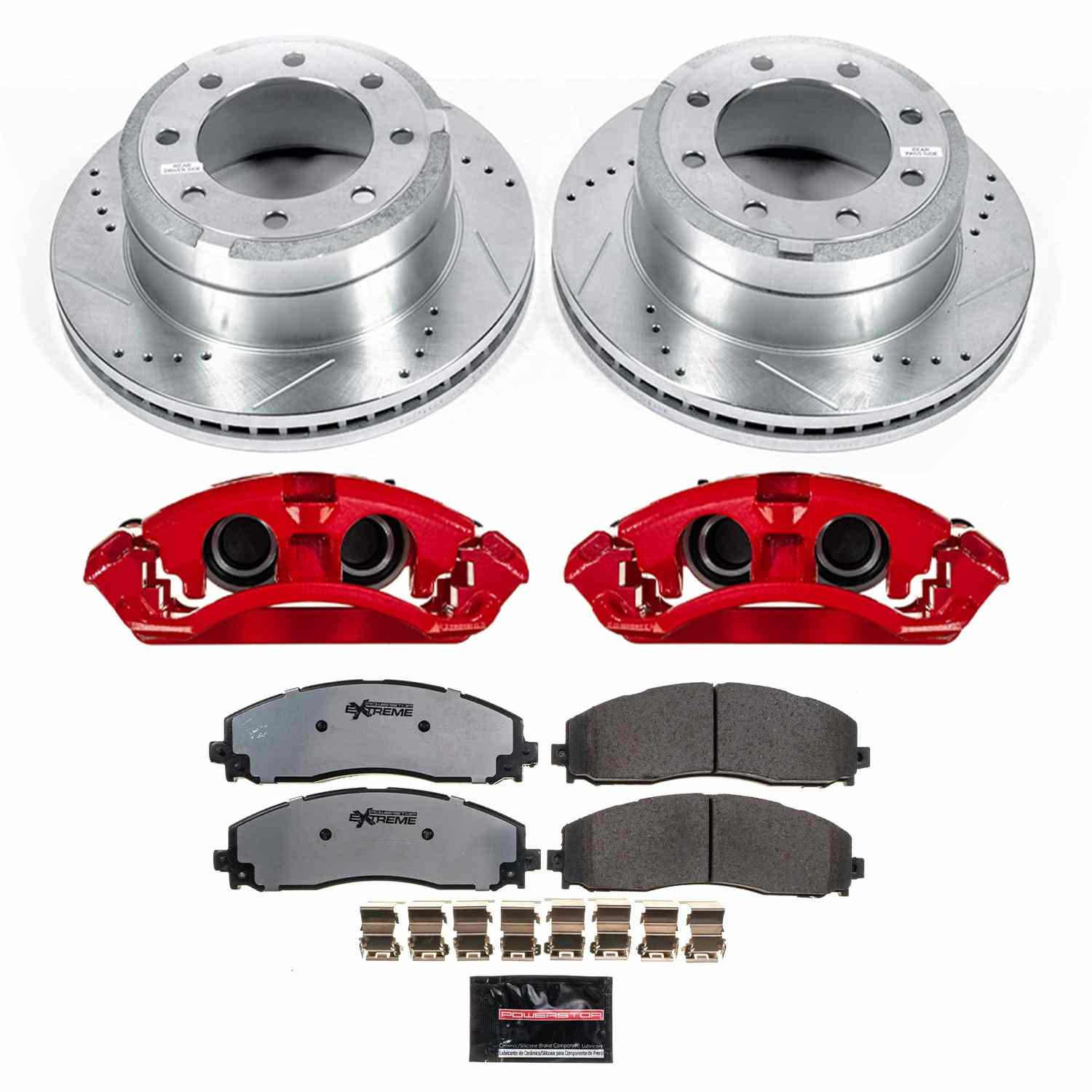 Power Stop 13-22 Ford F-250 Super Duty Rear Z36 Truck & Tow Kit w/Cals