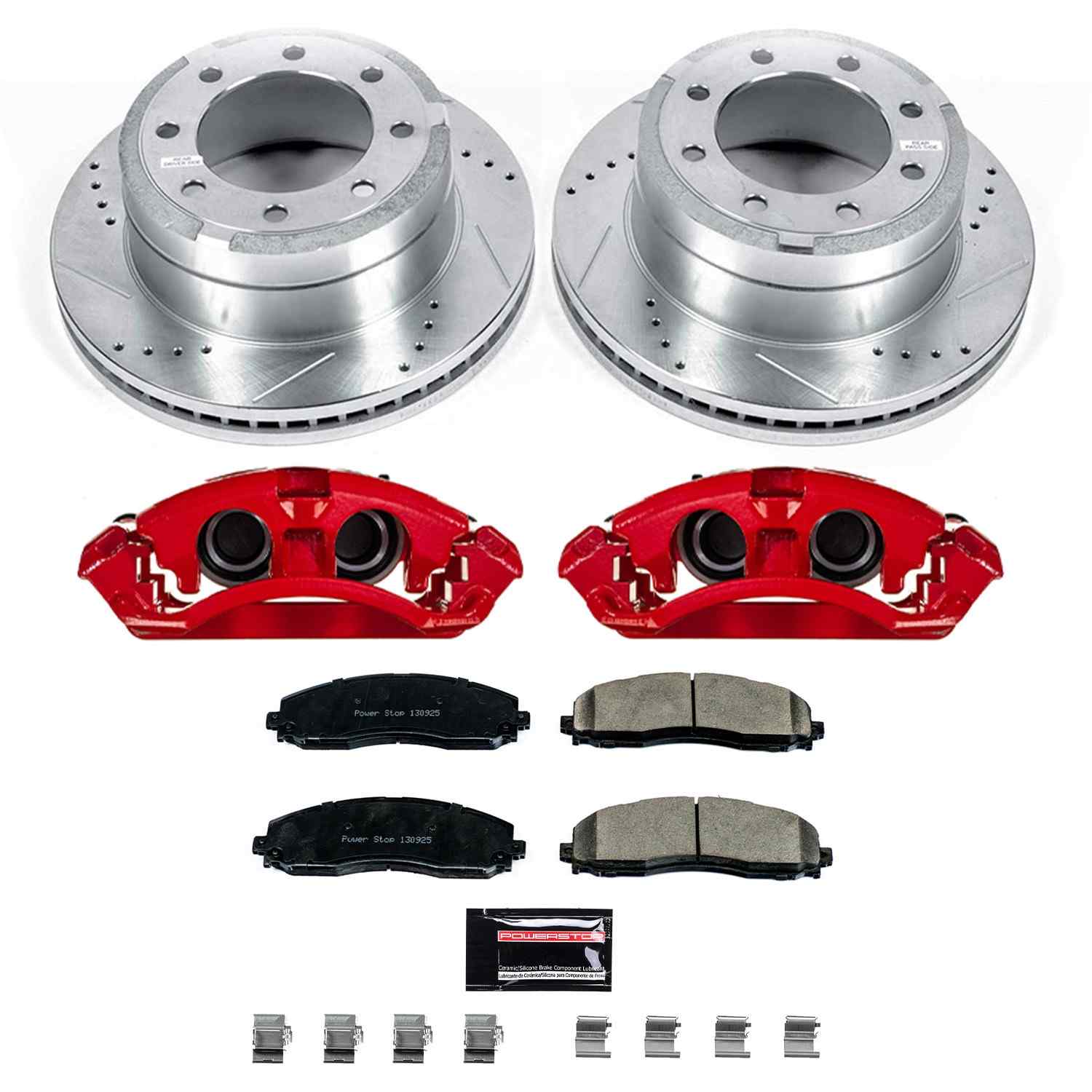 Power Stop 13-22 Ford F-250 Super Duty Rear Z23 Evolution Kit w/Cals