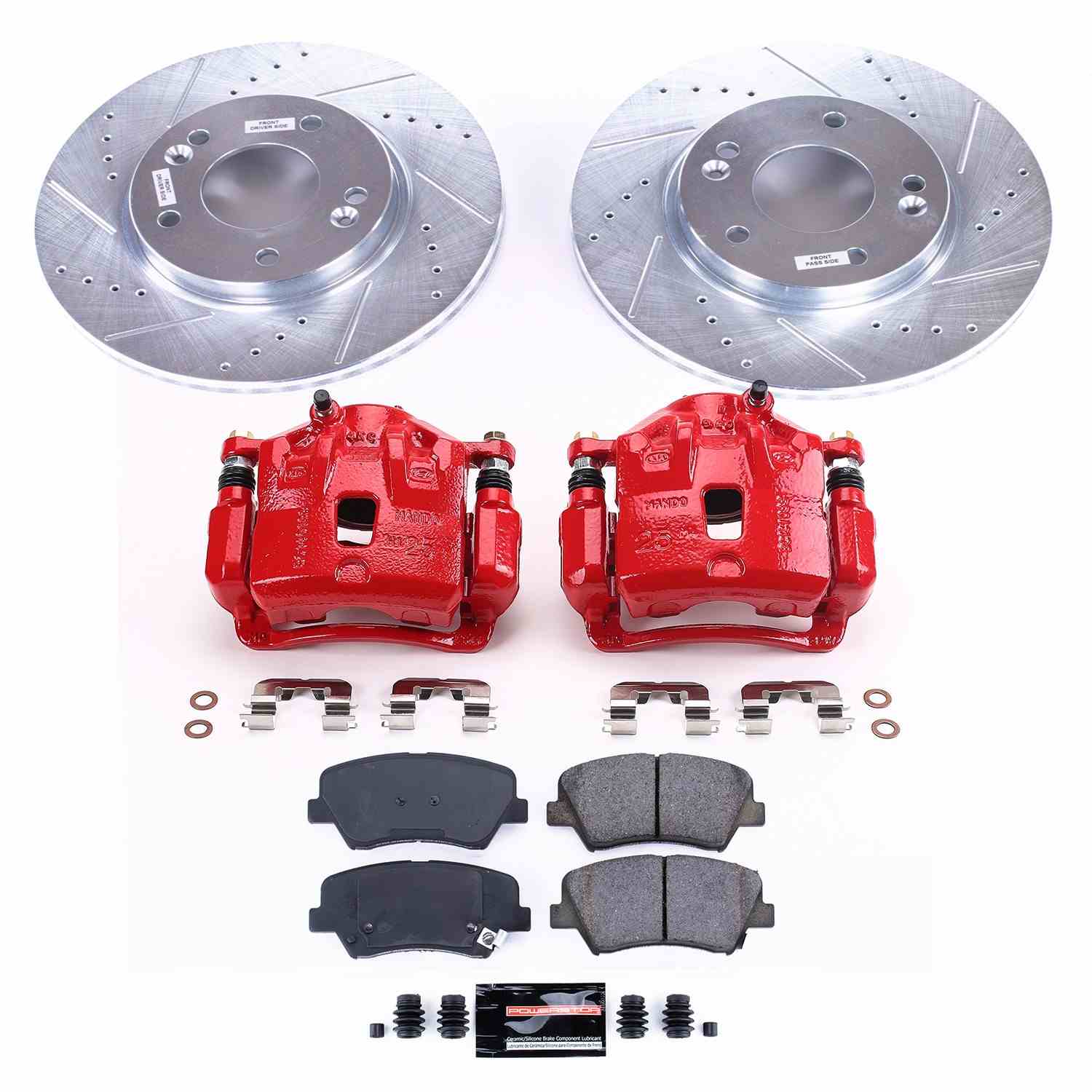 Power Stop 11-16 Hyundai Elantra Front Z23 Evolution Sport Brake Kit w/Calipers
