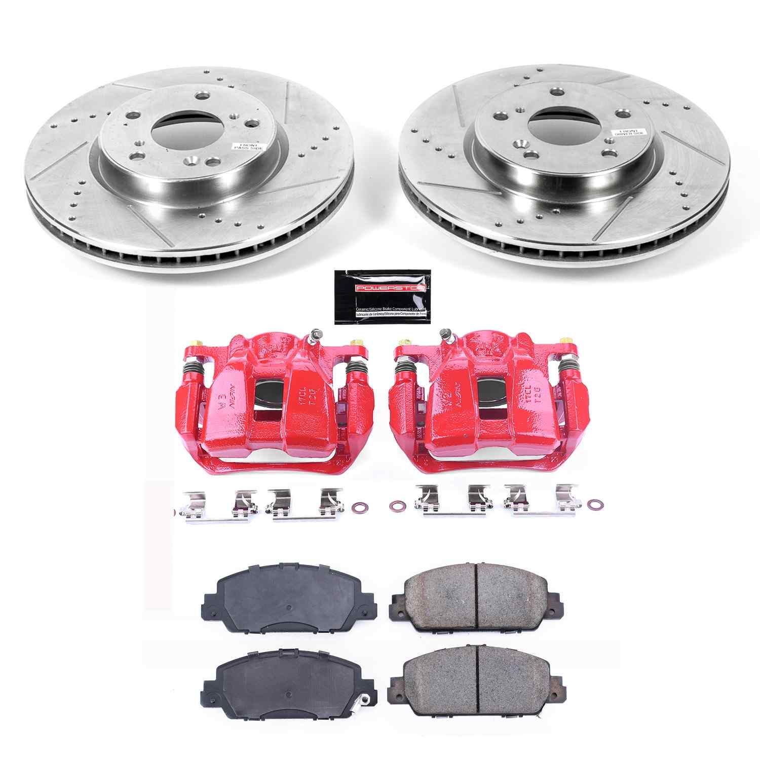 Power Stop 13-18 Honda Accord Front Z23 Evolution Sport Brake Kit w/Calipers