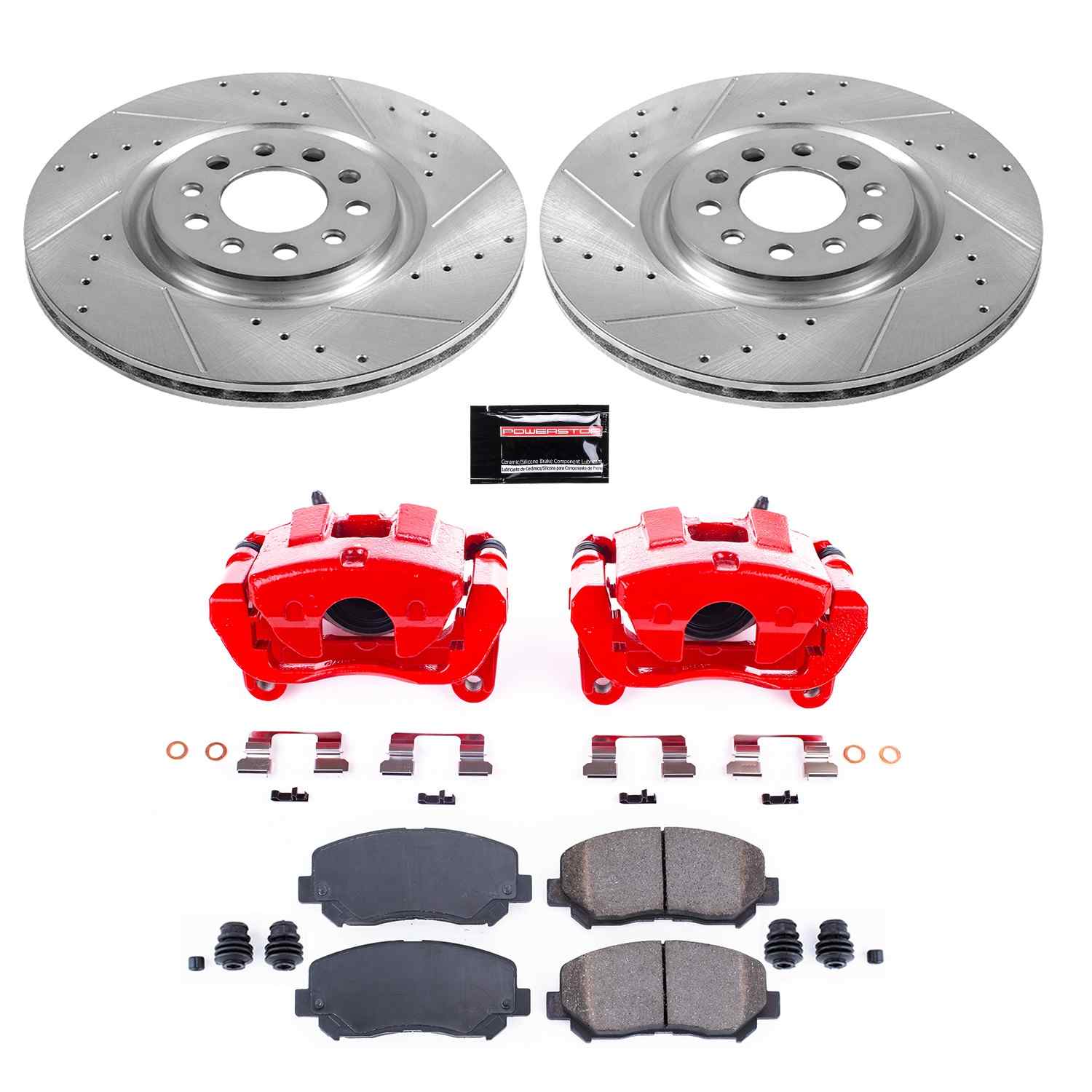 Power Stop 15-17 Chrysler 200 Front Z23 Evolution Sport Brake Kit w/Calipers