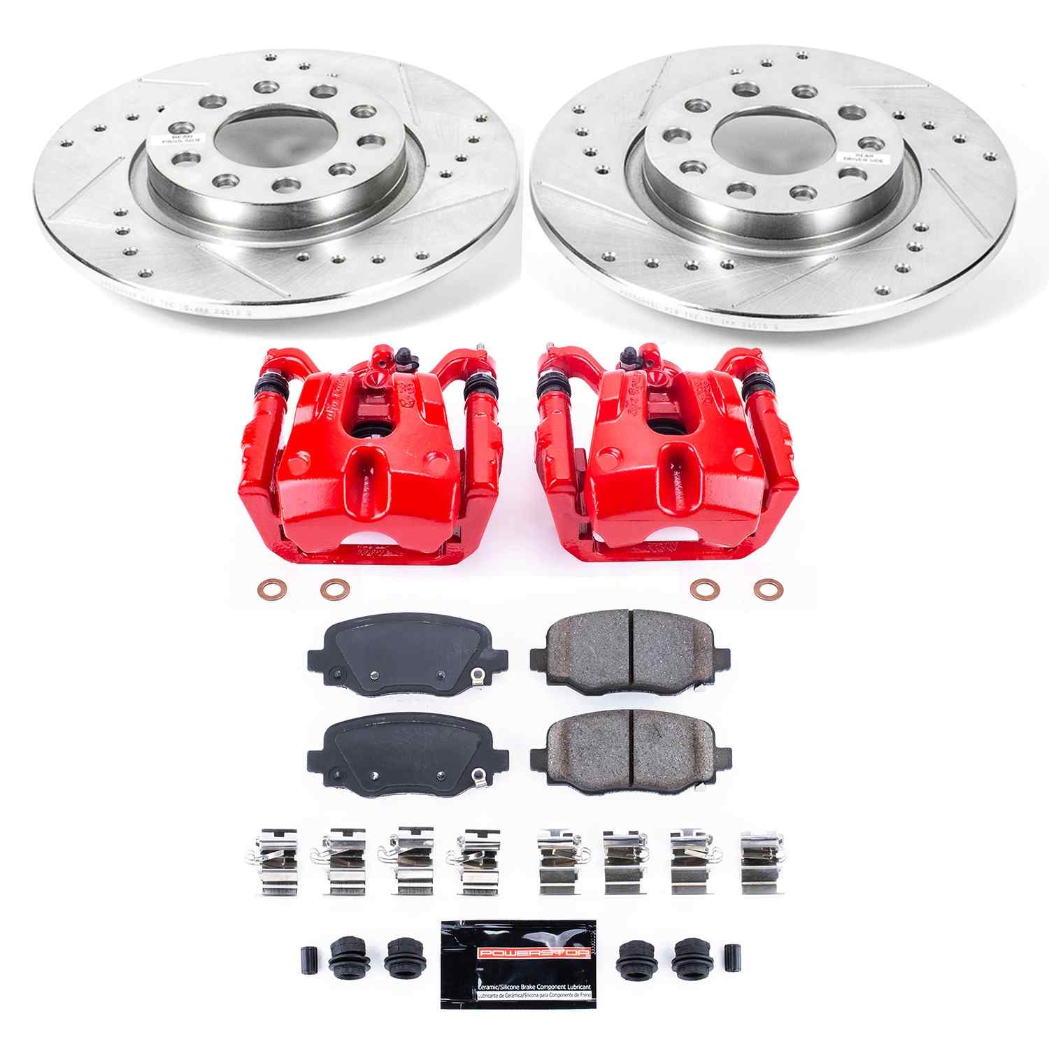 Power Stop 15-17 Chrysler 200 Rear Z23 Evolution Sport Brake Kit w/Calipers
