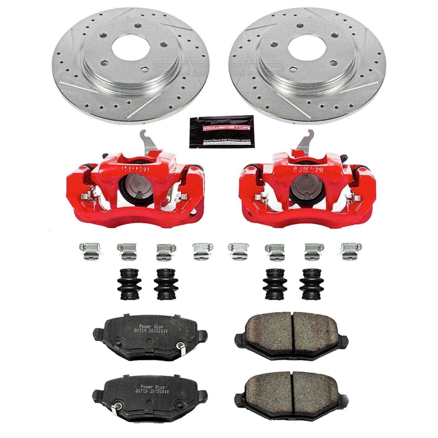 Power Stop 2013 Dodge Journey Rear Z23 Evolution Sport Brake Kit w/Calipers