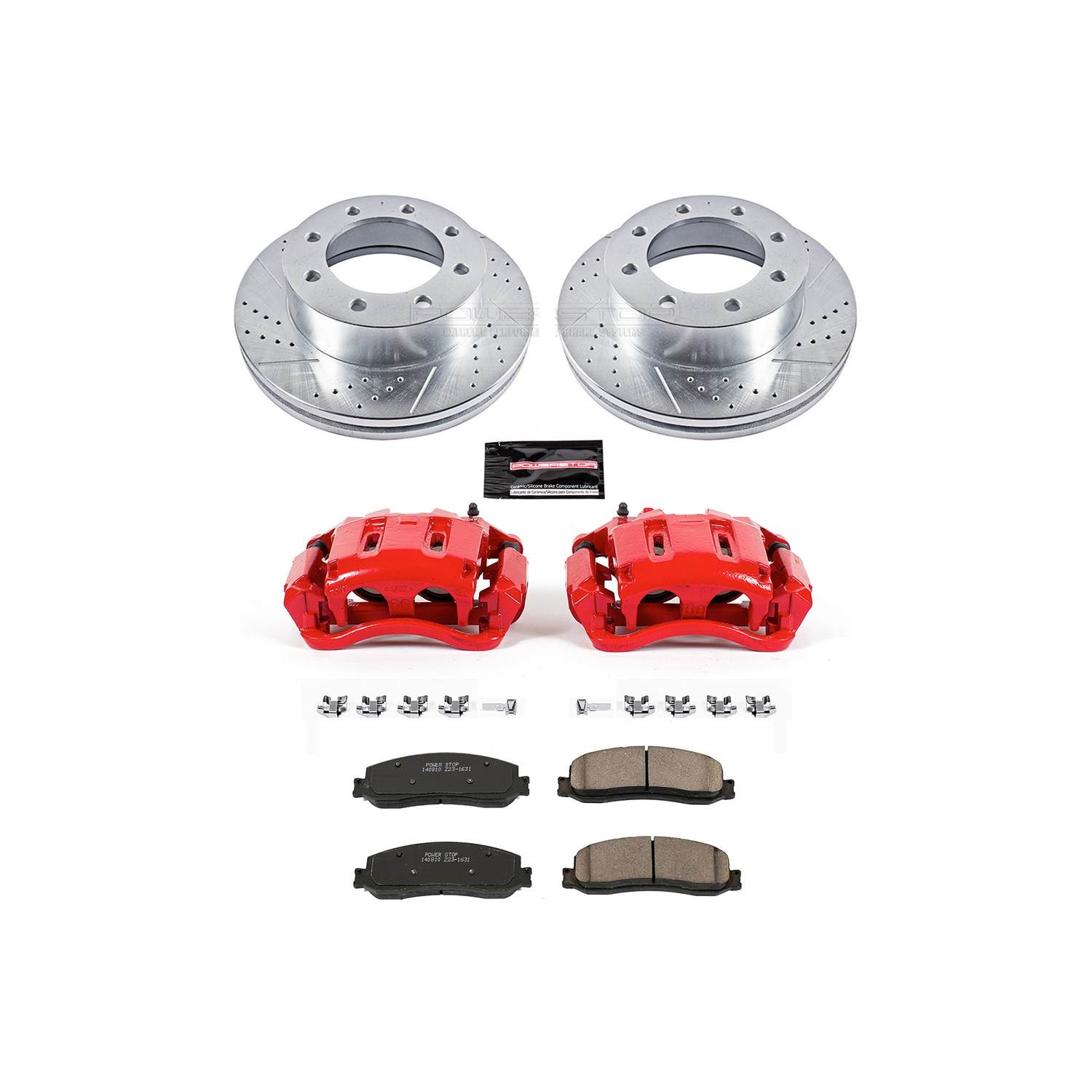 Power Stop 2012 Ford F-350 Super Duty Front Z23 Evolution Sport Brake Kit w/Calipers