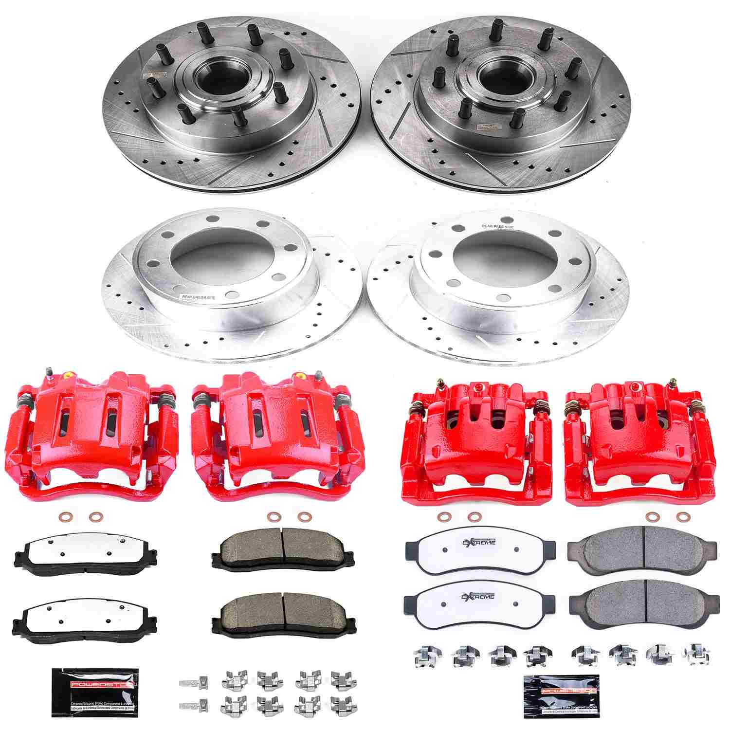 Power Stop 12-13 Ford F-250 Super Duty Front & Rear Z36 Truck & Tow Kit w/Calipers