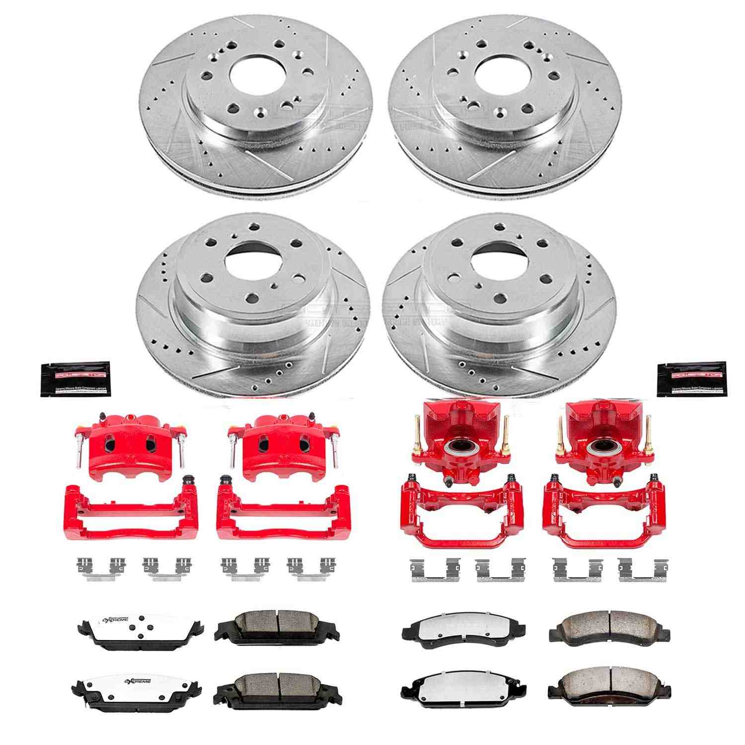 Power Stop 15-20 GMC Yukon XL Front and Rear Z36 Truck & Tow Kit w/Cals
