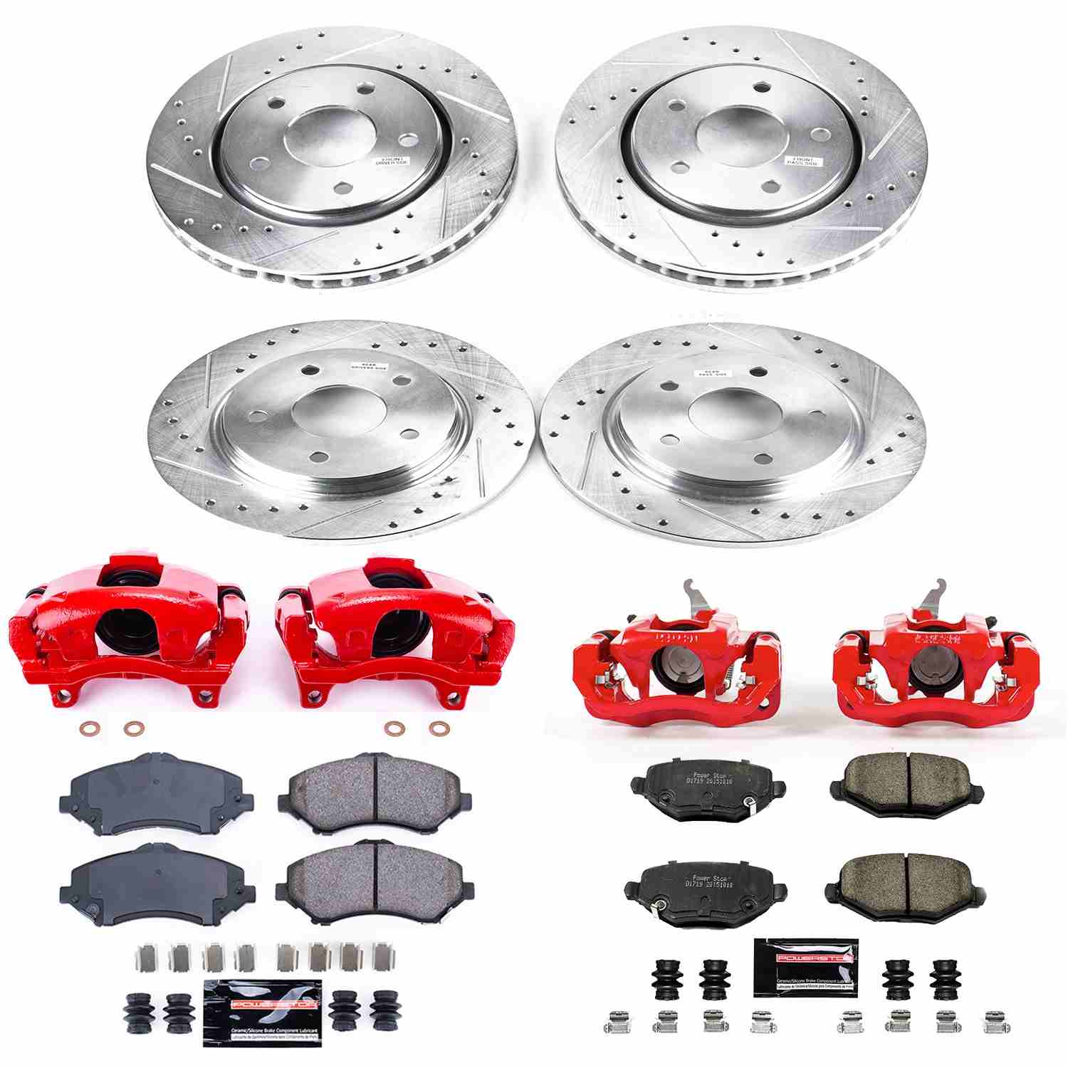 Power Stop 2013 Dodge Journey Front & Rear Z23 Evolution Sport Brake Kit w/Calipers