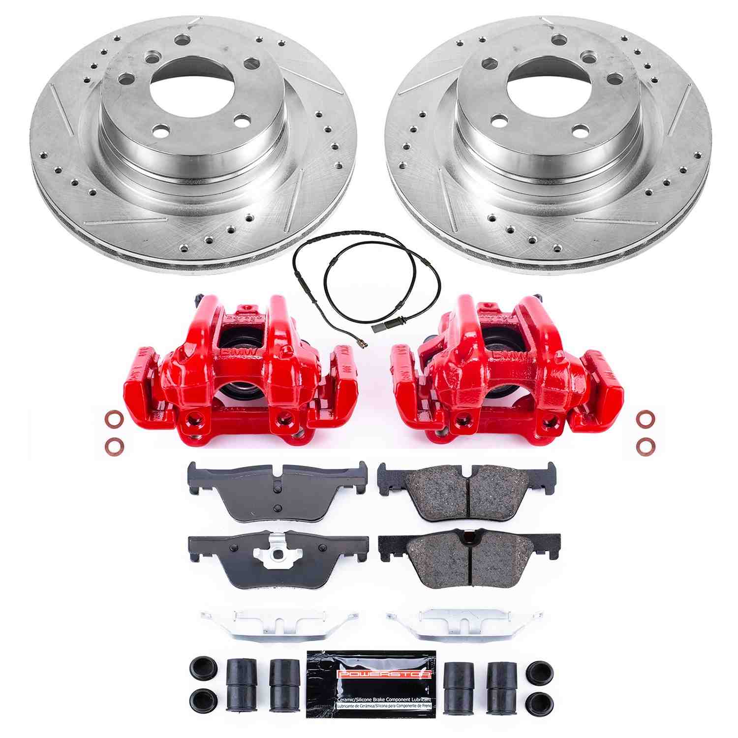 Power Stop 14-16 BMW 228i Rear Z23 Evolution Sport Brake Kit w/Calipers