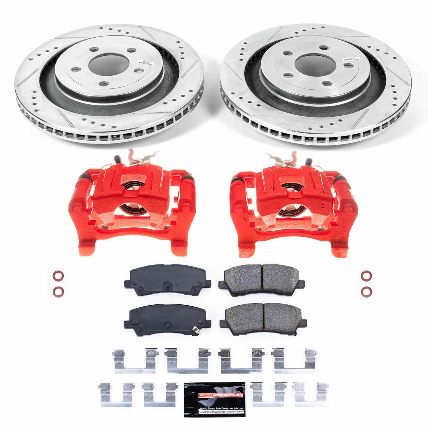 Power Stop 15-19 Ford Mustang Rear Z23 Evolution Sport Brake Kit w/Calipers