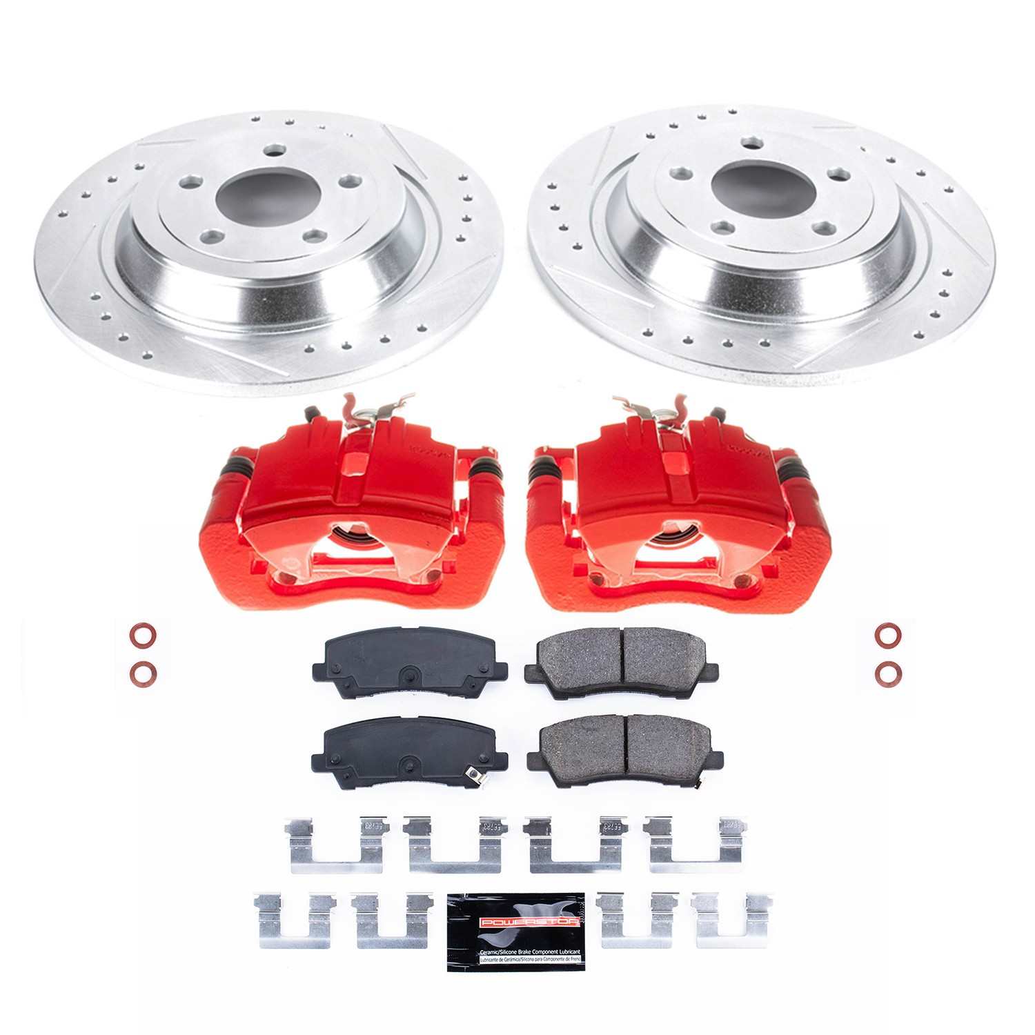 Power Stop 15-19 Ford Mustang Rear Z23 Evolution Sport Brake Kit w/Calipers